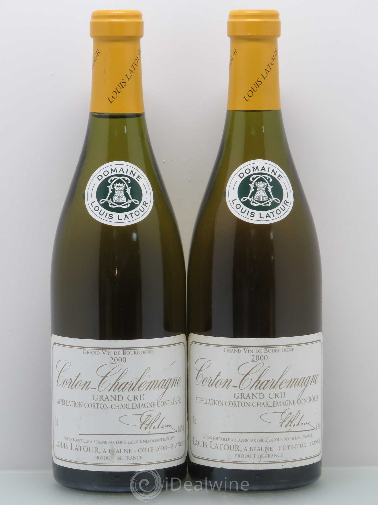Corton-Charlemagne Grand Cru Louis Latour (sans prix de réserve) 2000 - Lot de 2 bouteilles - 0