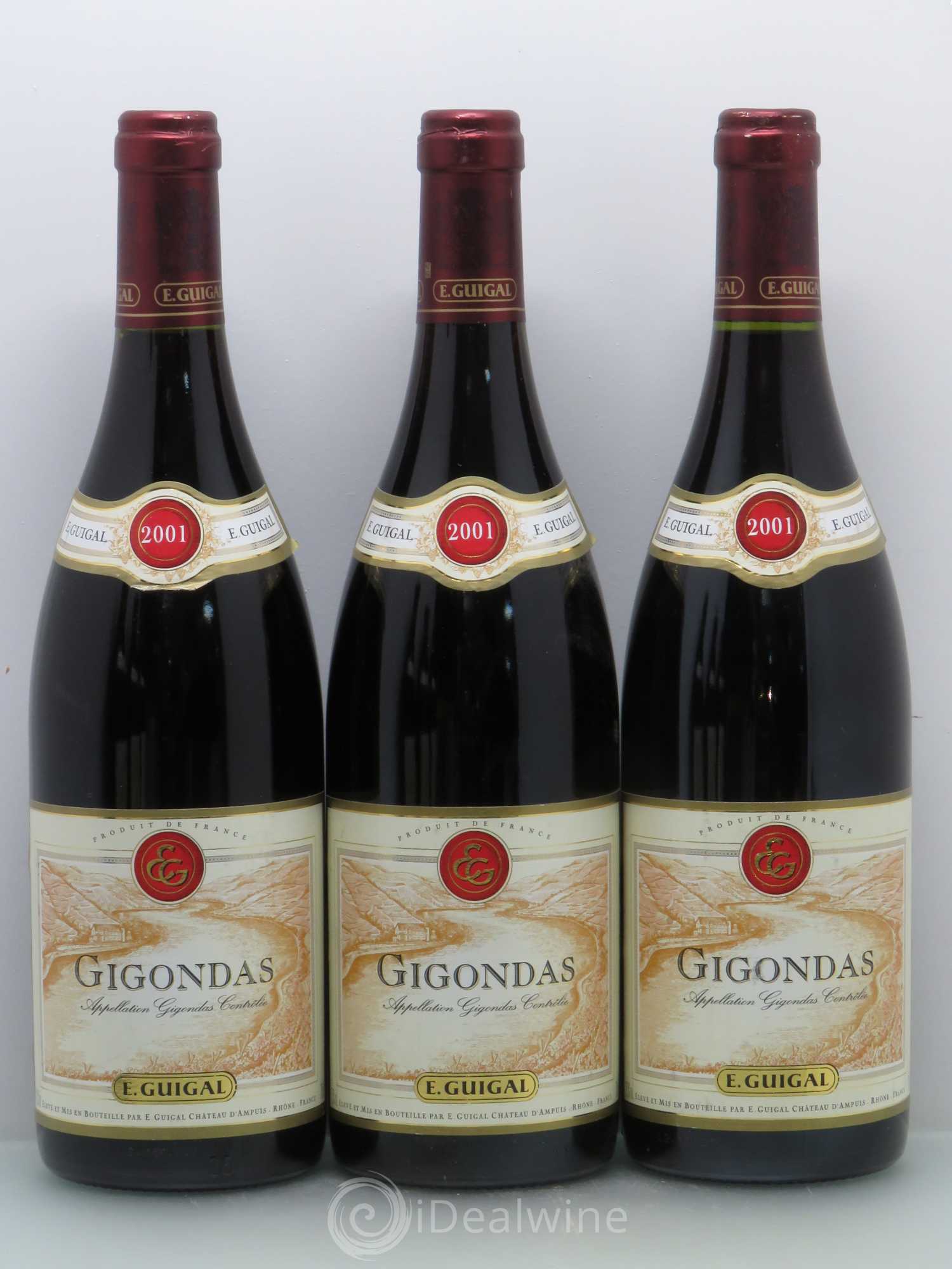 Gigondas Guigal 2001 - Lot de 6 bouteilles - 1