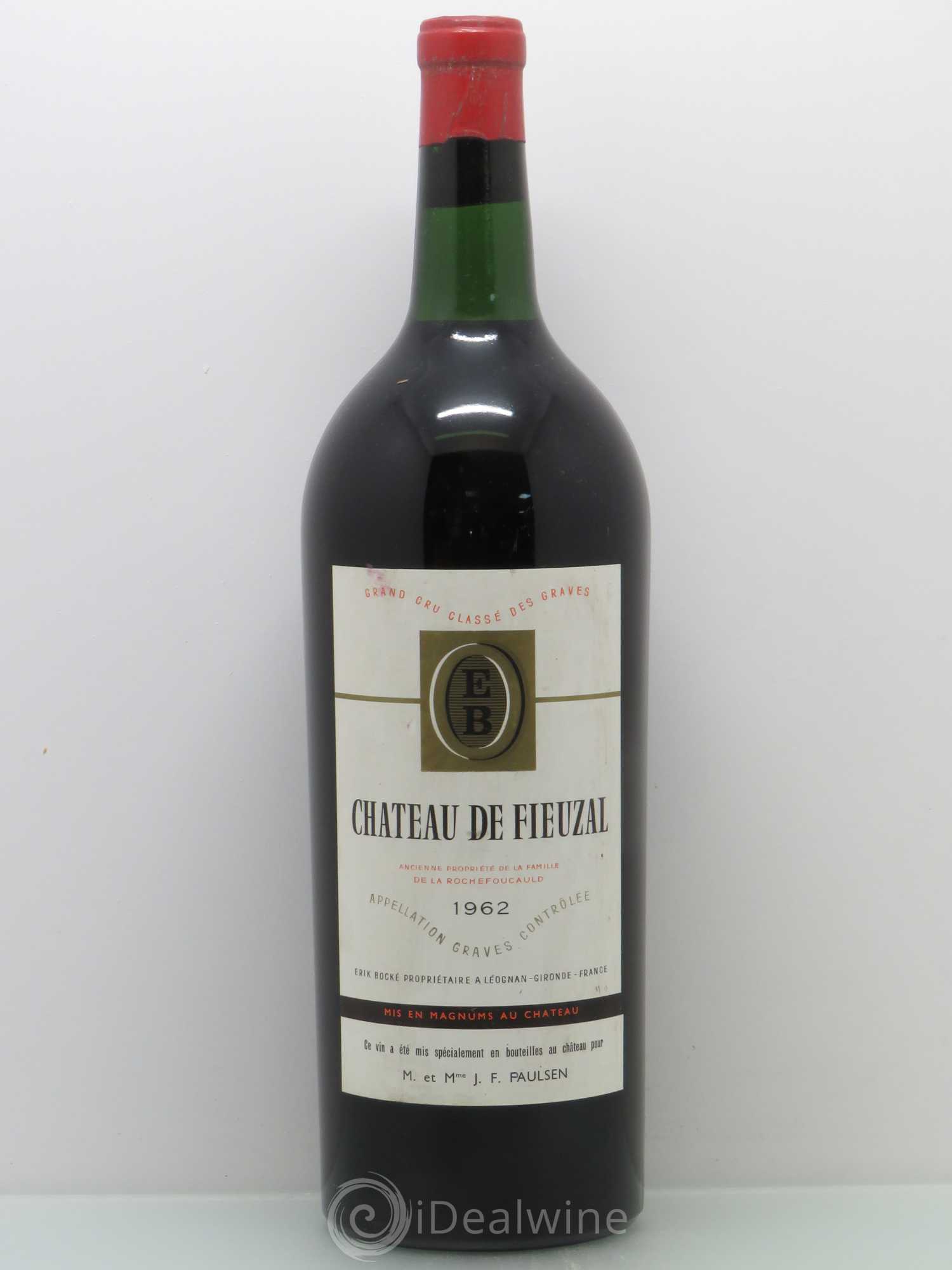 Château de Fieuzal Cru Classé de Graves (sans prix de réserve) 1962 - Lot de 1 magnum - 0