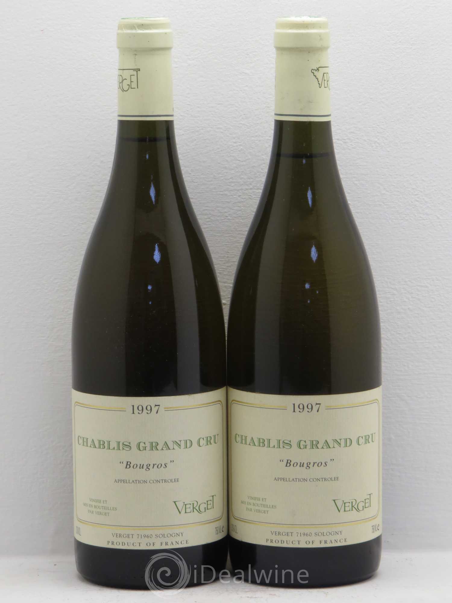 Chablis Grand Cru Verget 1997 - Posten von 2 Flaschen - 0