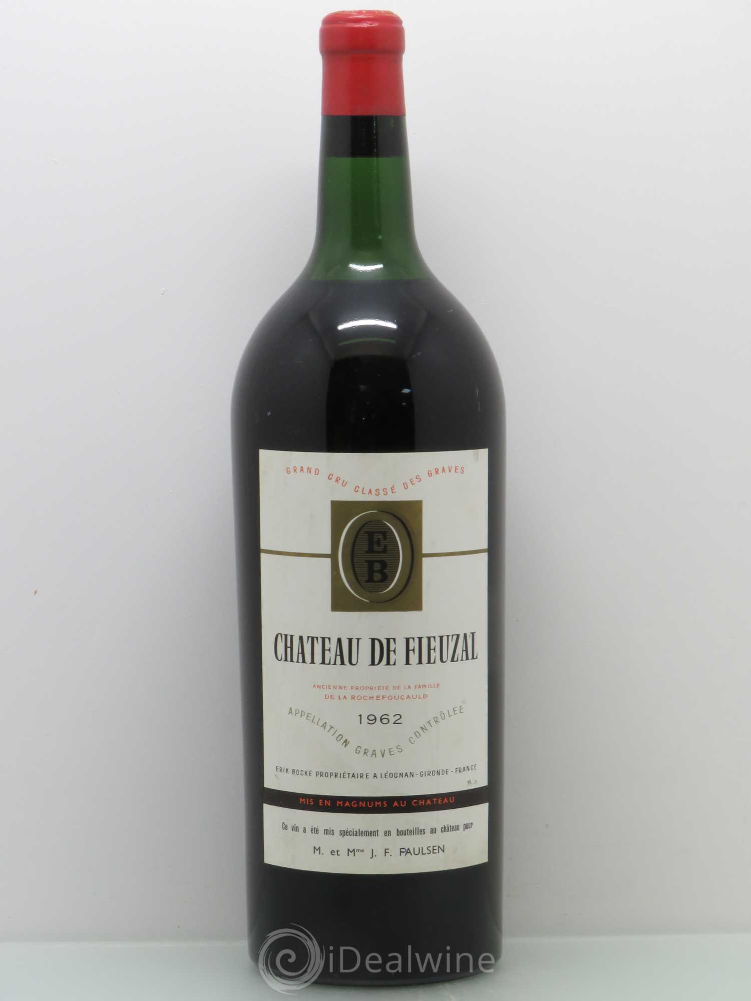 Château de Fieuzal Cru Classé de Graves (sans prix de réserve) 1962 - Lot de 1 magnum - 0