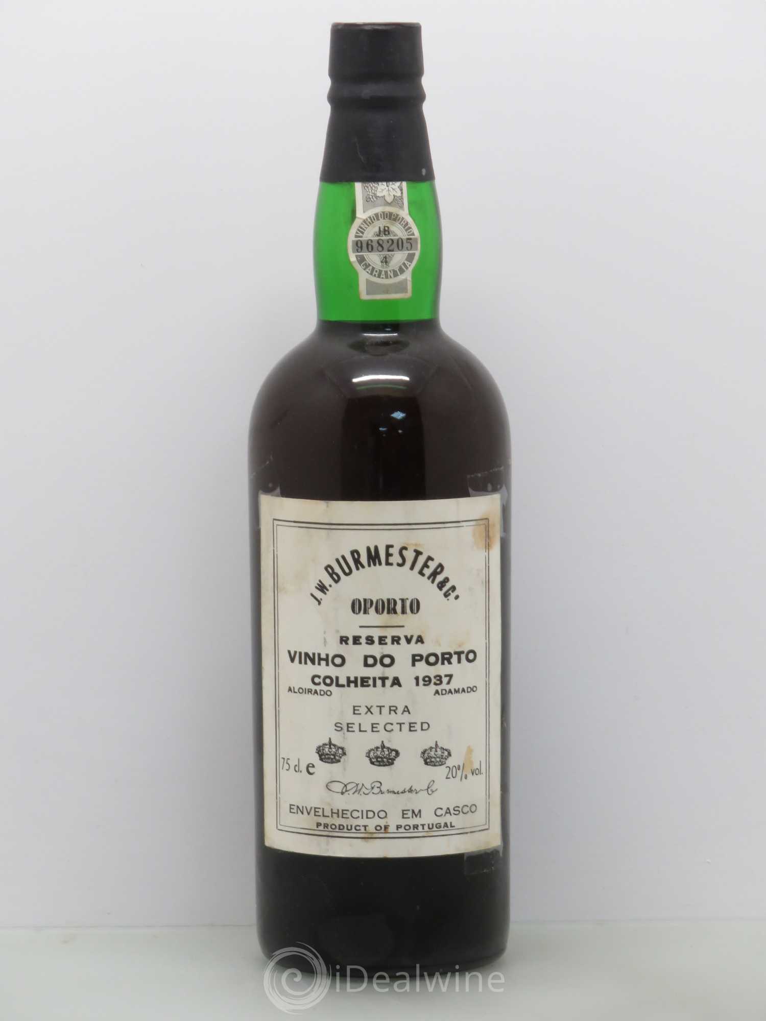 Porto Colheita Burmester 1937 - Lot de 1 bouteille - 0
