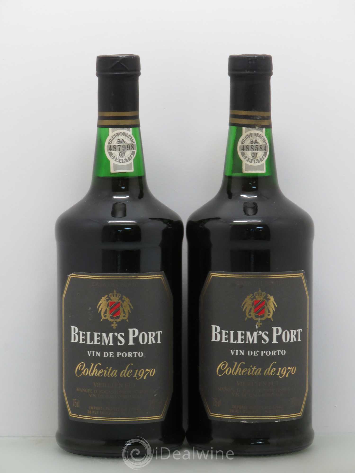 Porto Colheita Belems 1970 - Lot de 2 bouteilles - 0