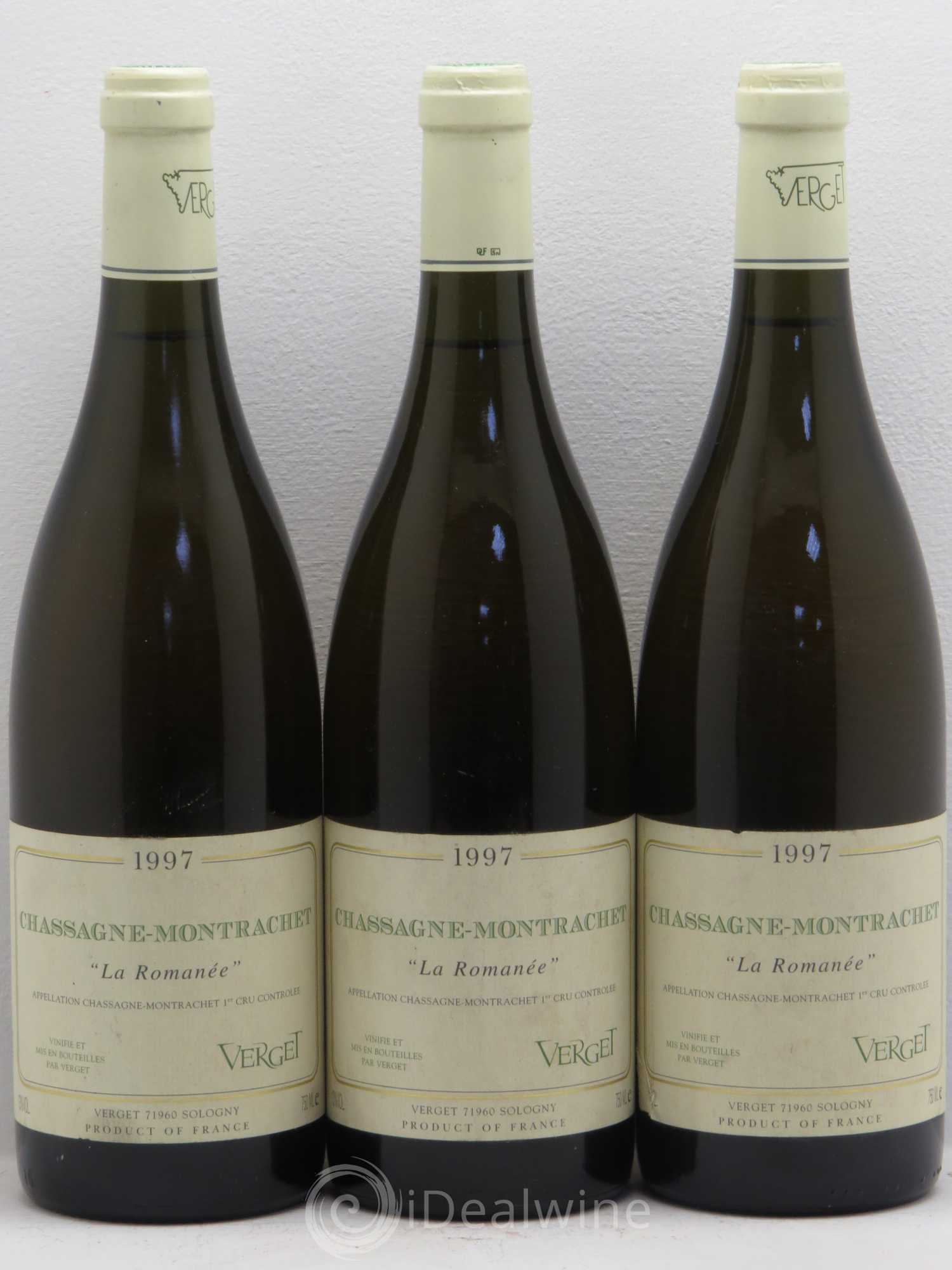 Chassagne-Montrachet 1er Cru 1997 - Posten von 3 Flaschen - 0