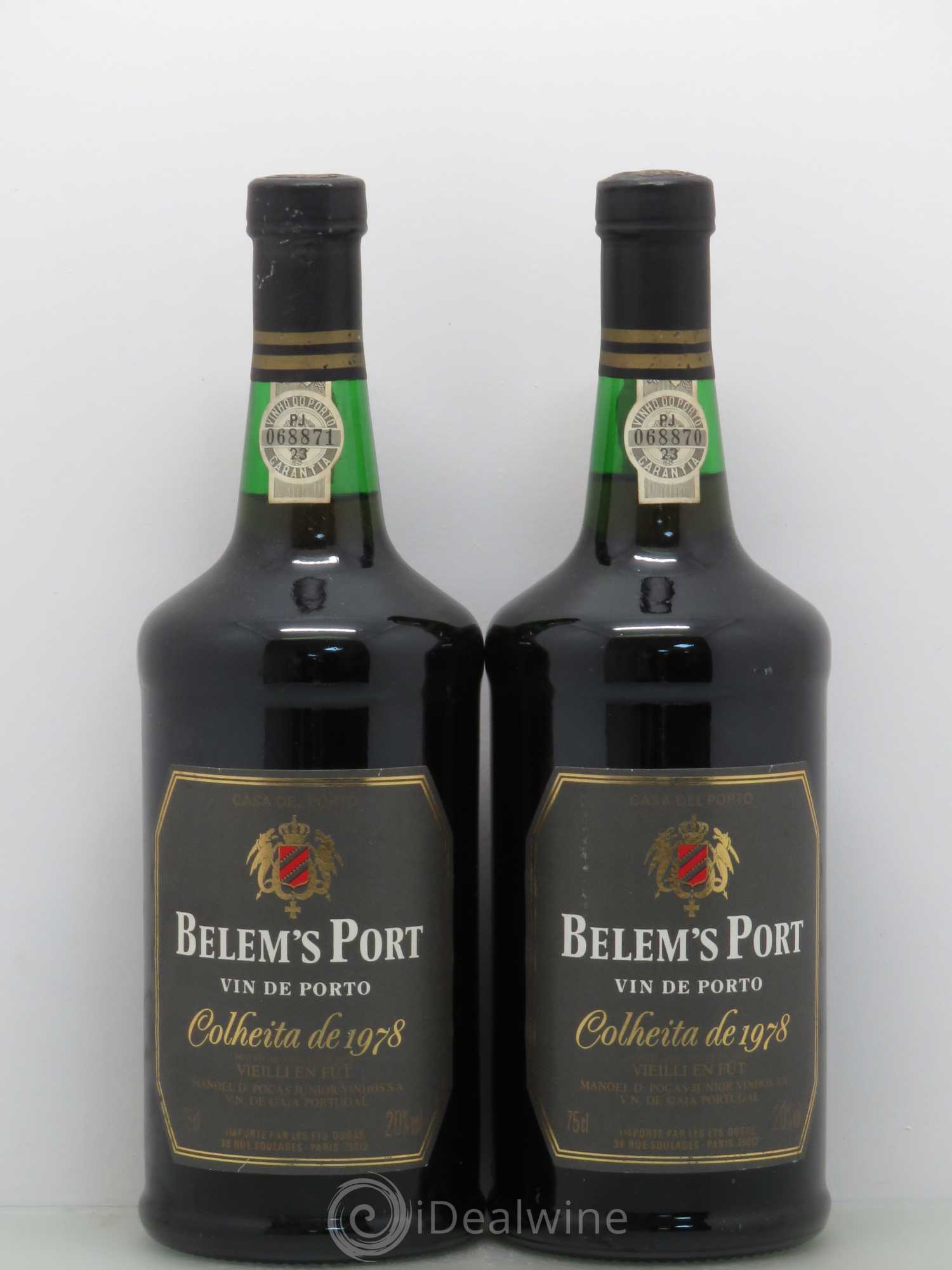 Porto Colheita Belems (Dugas importateur) 1978 - Posten von 2 Flaschen - 0