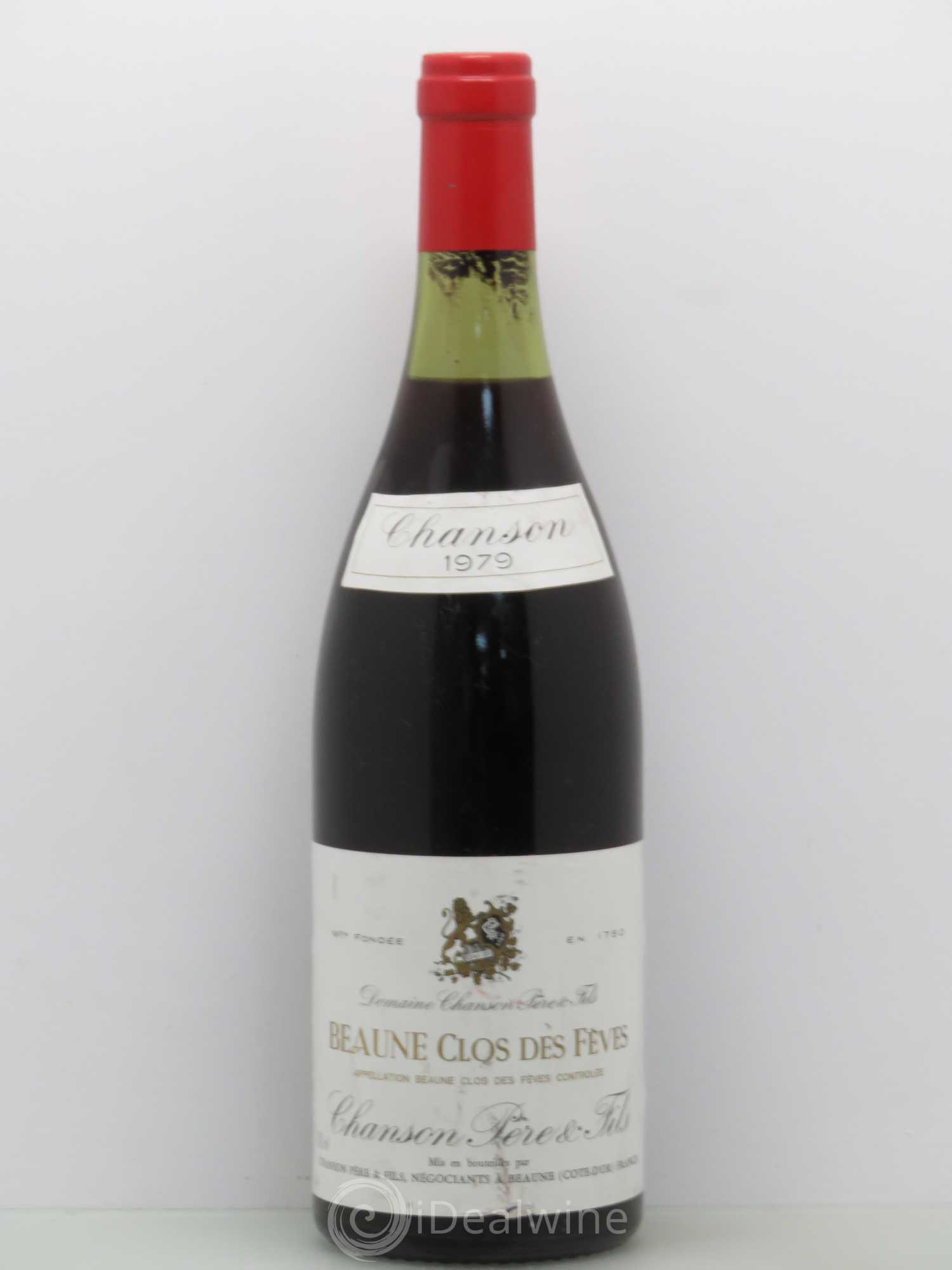 Beaune 1er Cru Clos Des Feves Maison Chanson 1979 - Posten von 1 Flasche - 0
