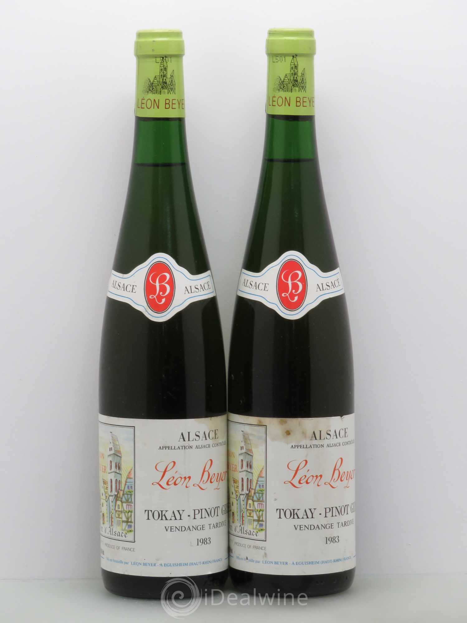 Pinot Gris (Tokay) Vendanges Tardives Léon Beyer 1983 - Lotto di 2 bottiglie - 0