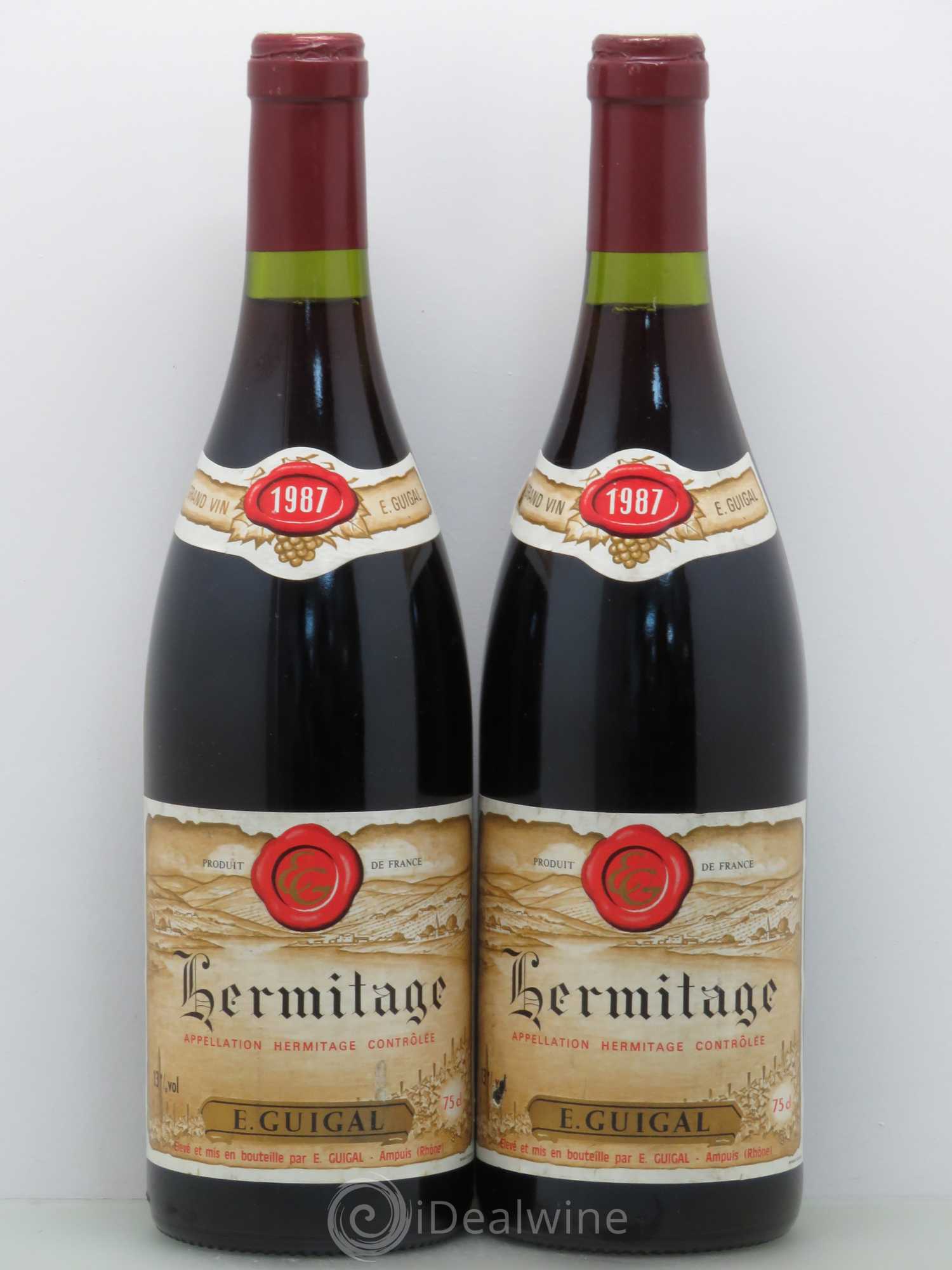 Hermitage Guigal 1987 - Lot de 2 bouteilles - 0
