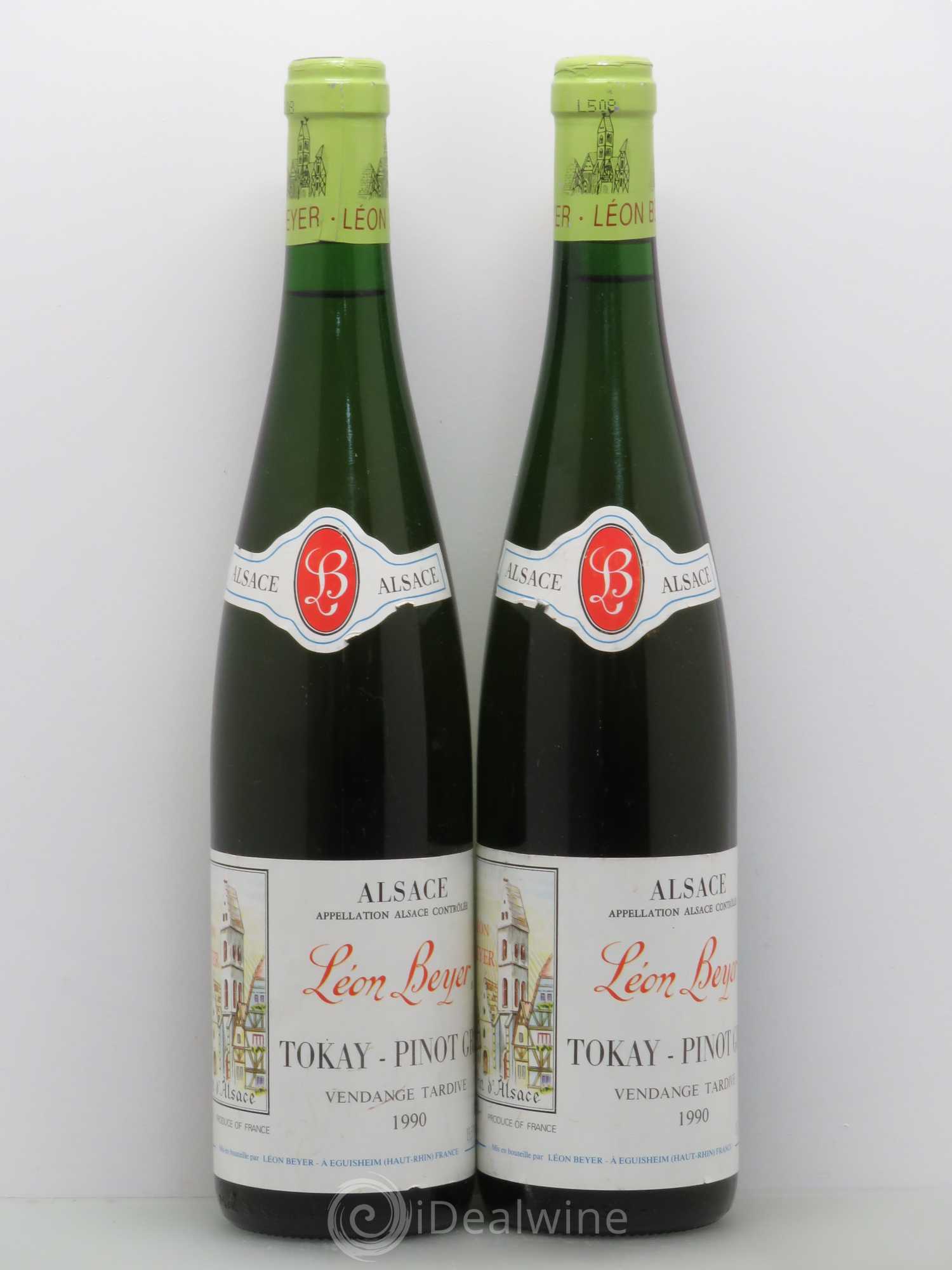 Pinot Gris (Tokay) Vendanges Tardives Léon Beyer 1990 - Lotto di 2 bottiglie - 0