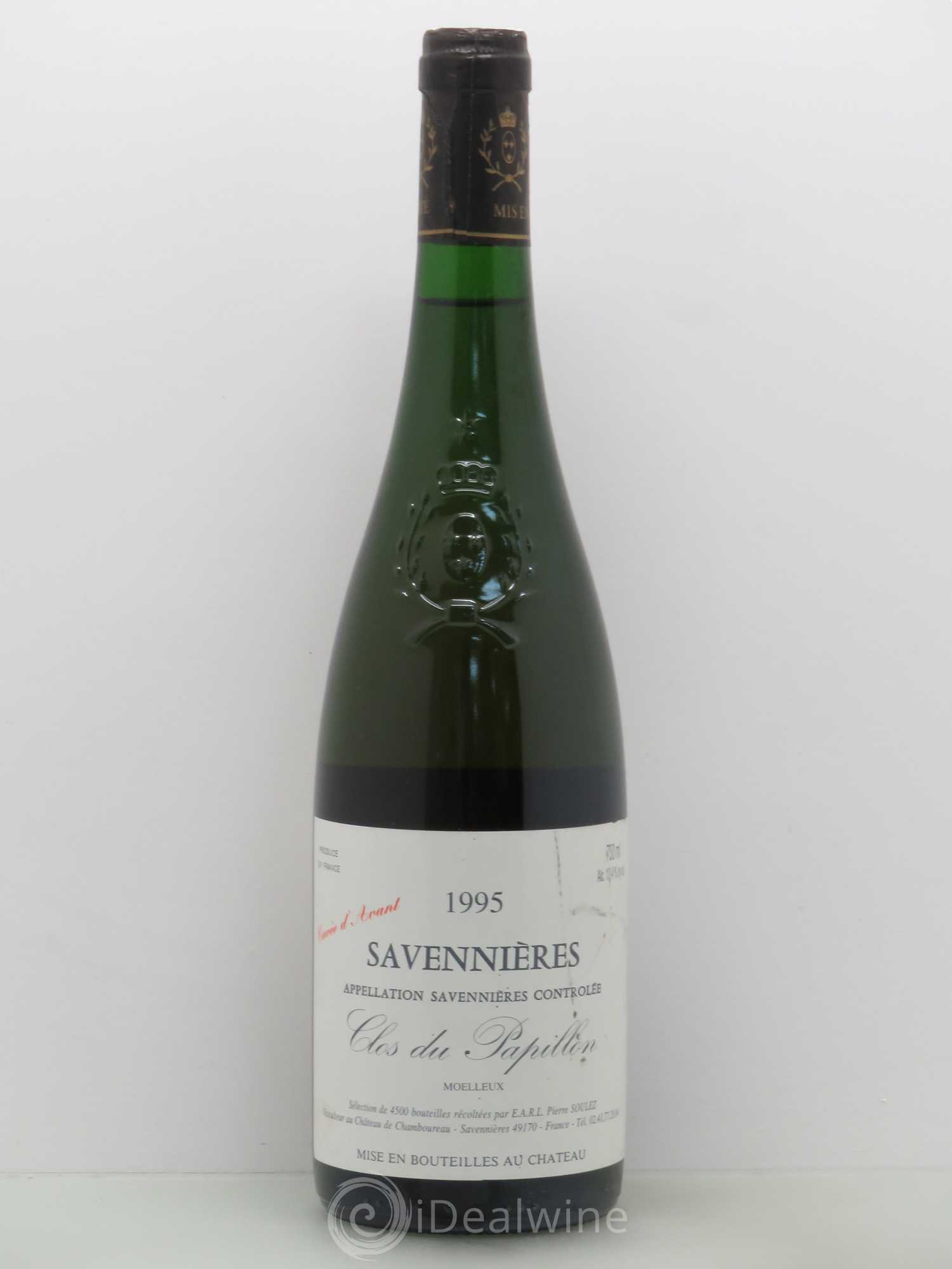 Savennières Clos Du Papillon Etienne Soulez Cuvée d'avant 1995 - Posten von 1 Flasche - 0