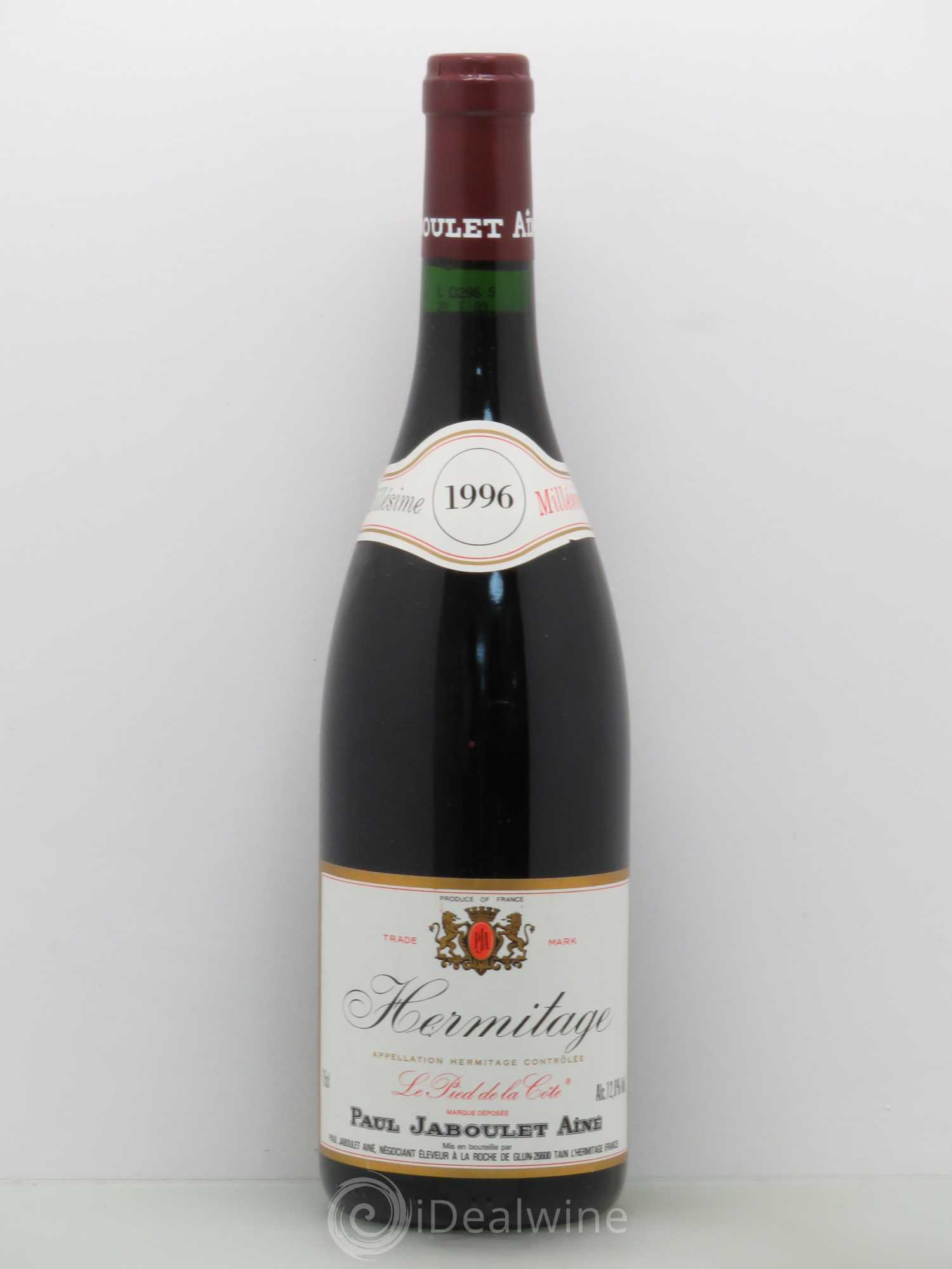 Hermitage Pied De La Côte Jaboulet 1996 - Posten von 1 Flasche - 0