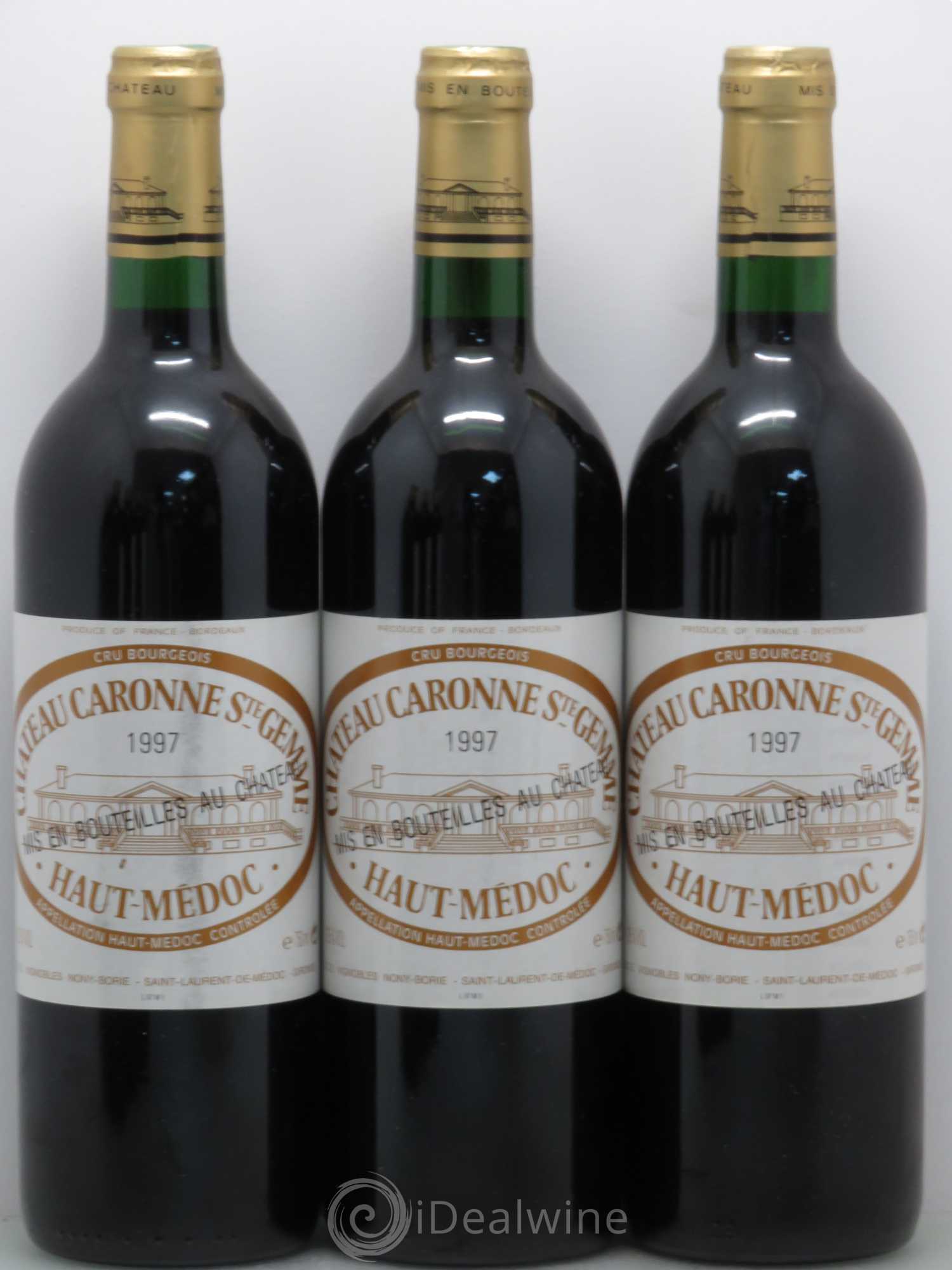 Château Caronne Sainte-Gemme Cru Bourgeois 1997 - Lot de 6 bouteilles - 1
