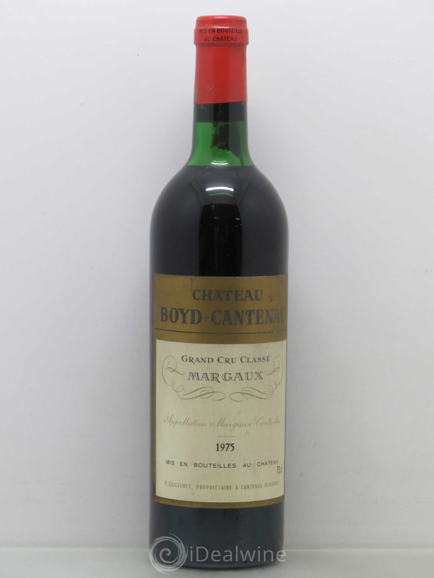Château Boyd Cantenac 3ème Grand Cru Classé (sans prix de réserve) 1975 - Lot de 1 bouteille - 0