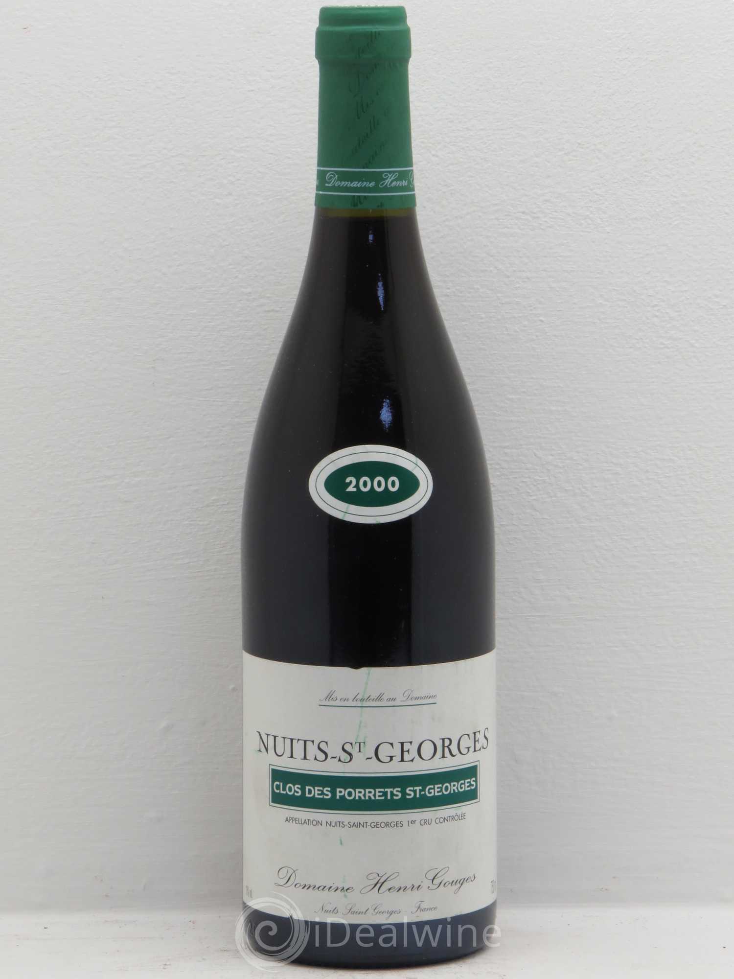 Nuits-Saint-Georges 1er Cru Clos des Porrets St Georges Henri Gouges 2000 - Lot de 6 bouteilles - 0