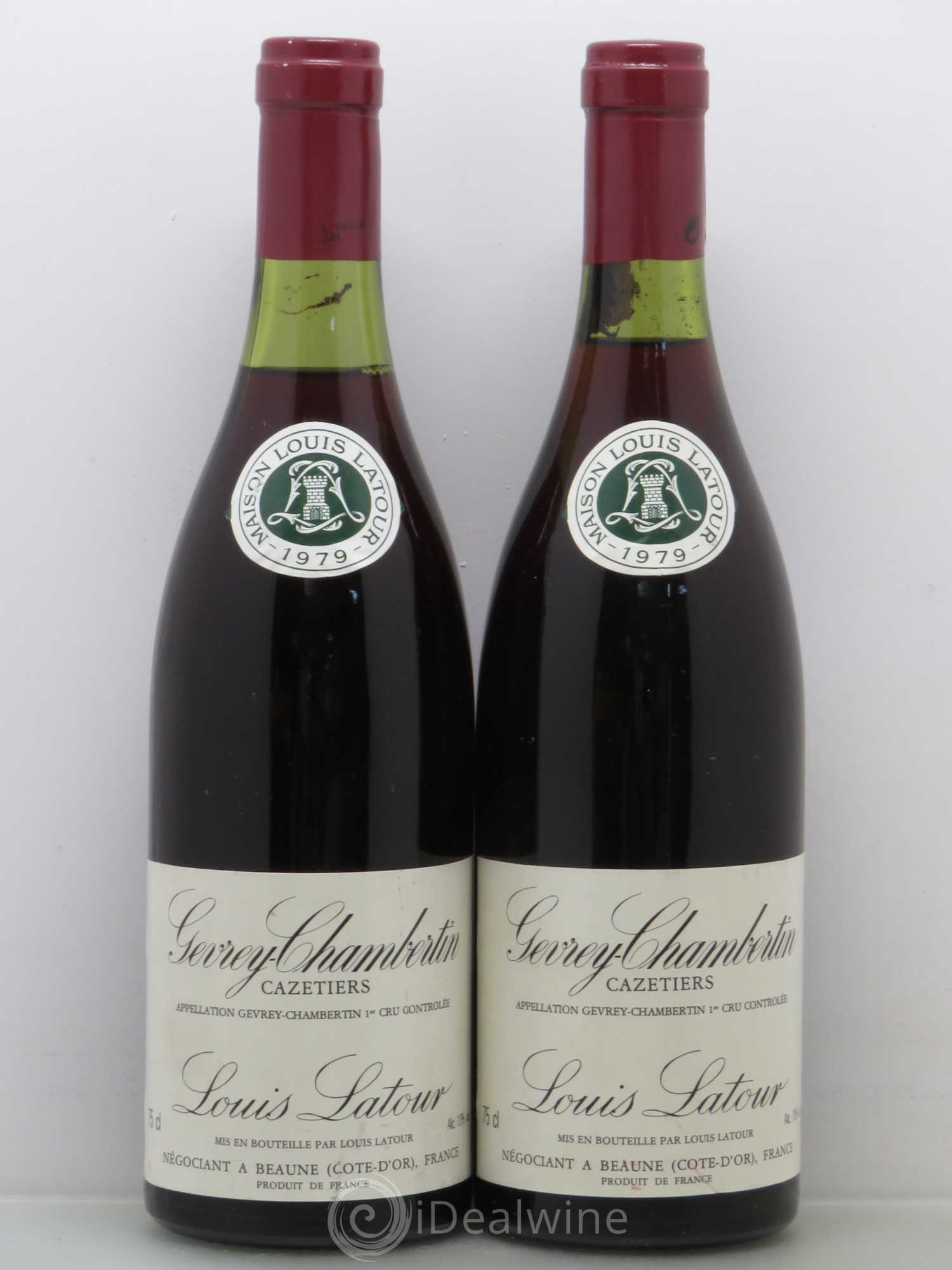 Gevrey-Chambertin 1er Cru Cazetiers Latour 1979 - Posten von 2 Flaschen - 0