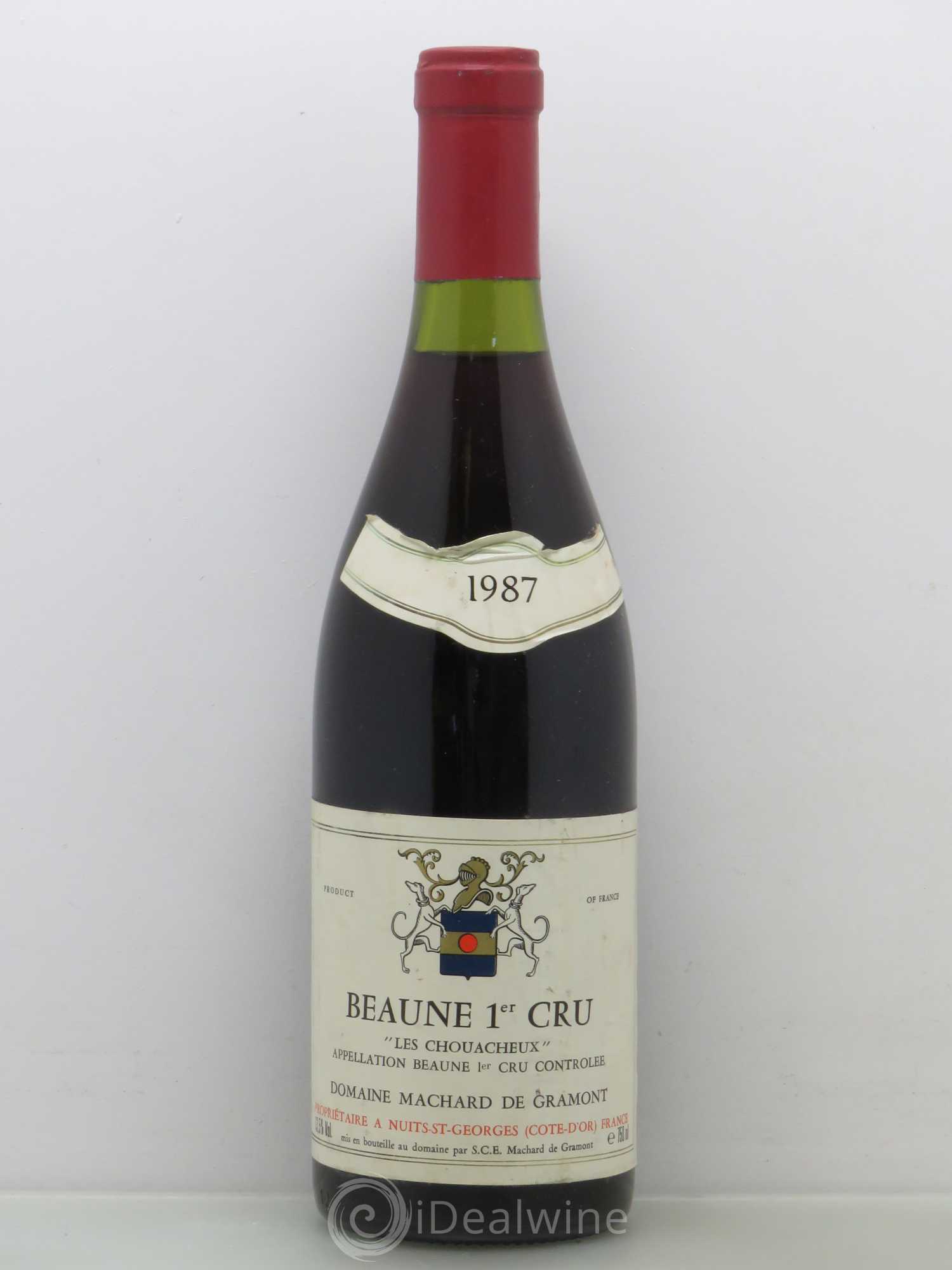 Beaune 1er Cru Les Chouacheux Domaine Machard De Gramont (sans prix de réserve) 1987 - Posten von 1 Flasche - 0