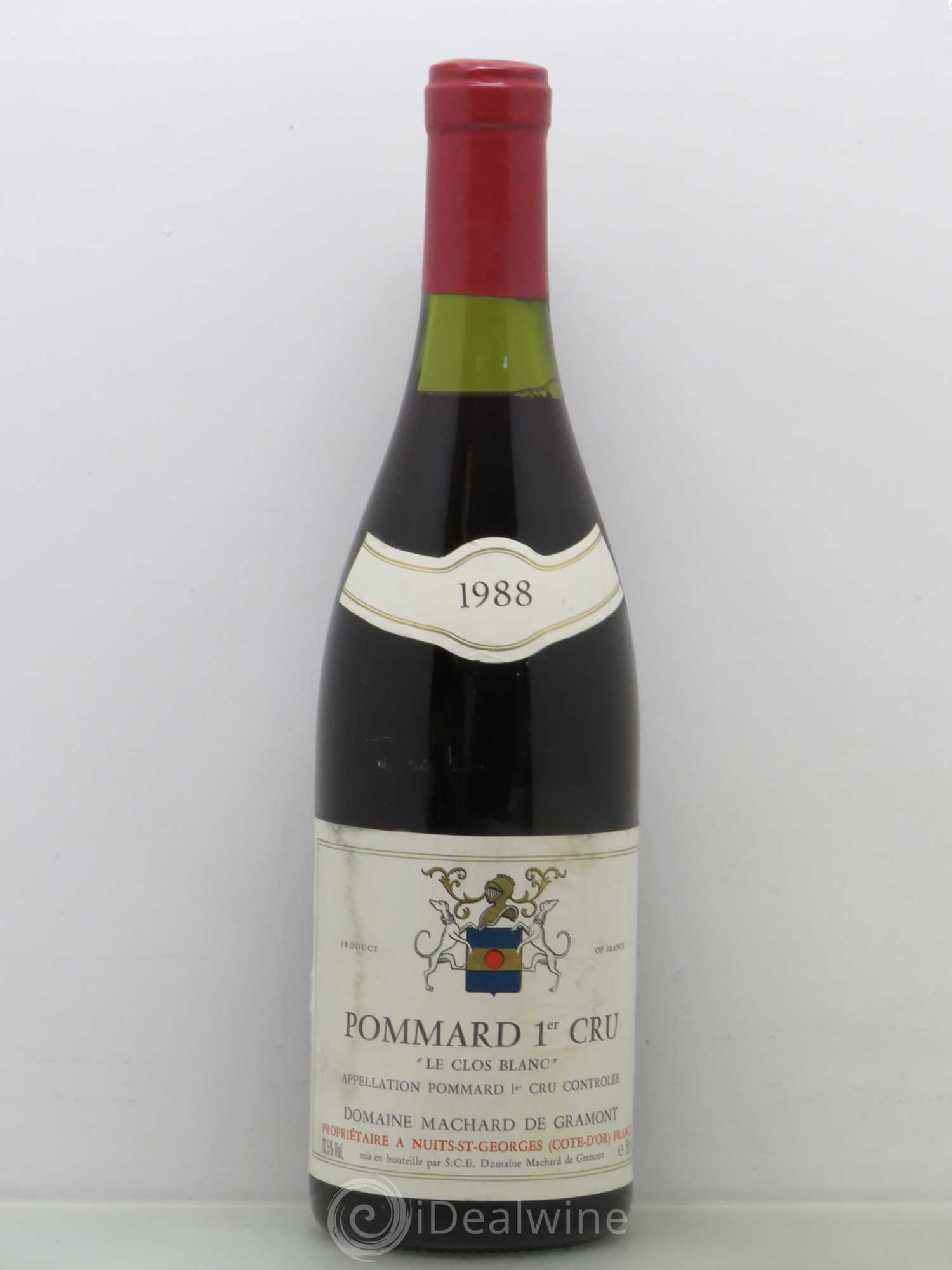 Pommard 1er Cru Clos blanc Domaine Machard de Gramont (sans prix de réserve) 1988 - Posten von 1 Flasche - 0