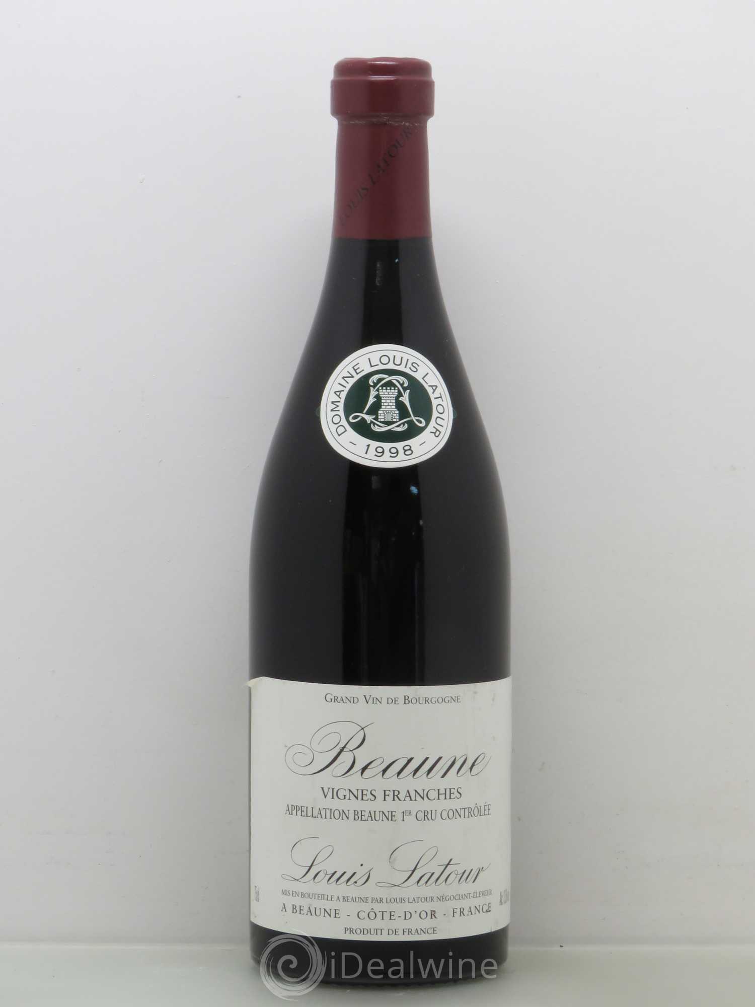 Beaune 1er Cru Vignes Franches Louis Latour (sans prix de réserve) 1998 - Lot de 1 bouteille - 0