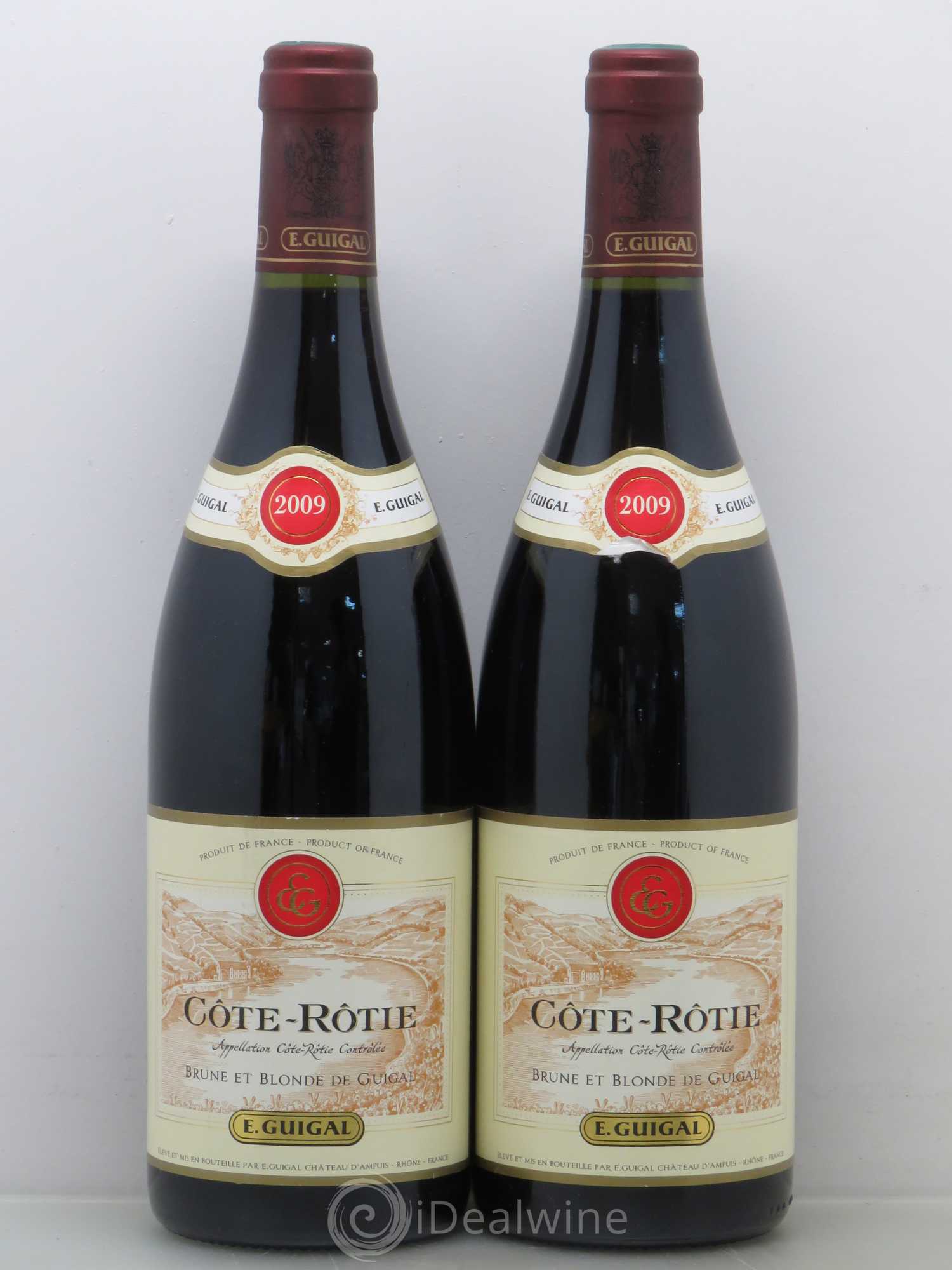 Côte-Rôtie Côtes Brune et Blonde Guigal (sans prix de réserve) 2009 - Lot de 2 bouteilles - 0