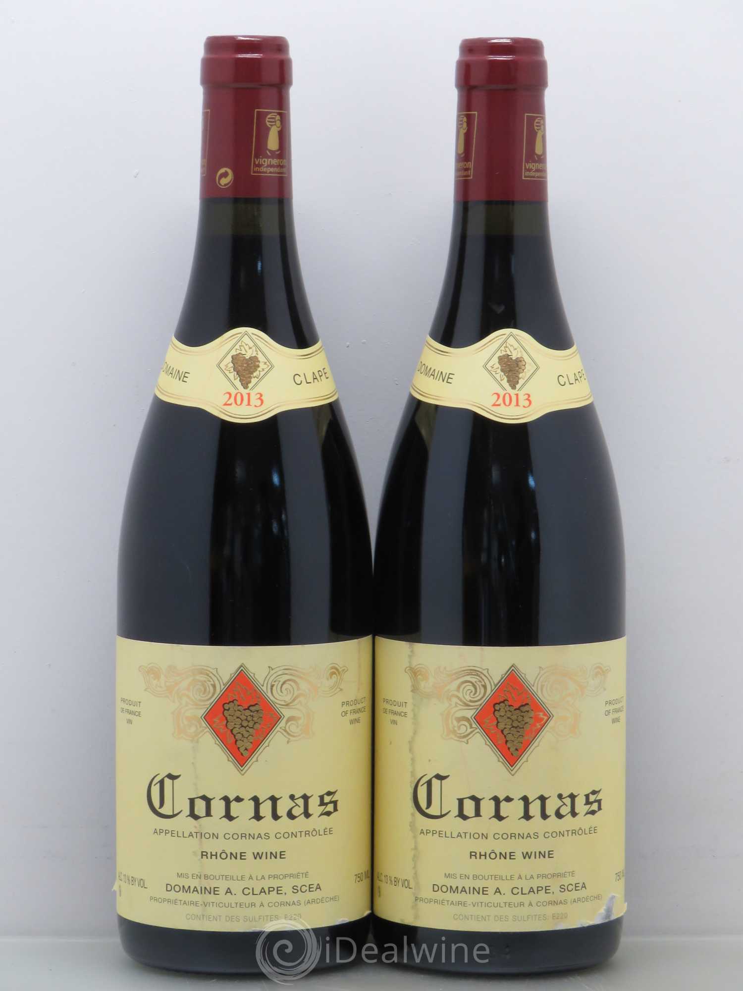 Cornas Auguste Clape (sans prix de réserve) 2013 - Lot de 2 bouteilles - 0