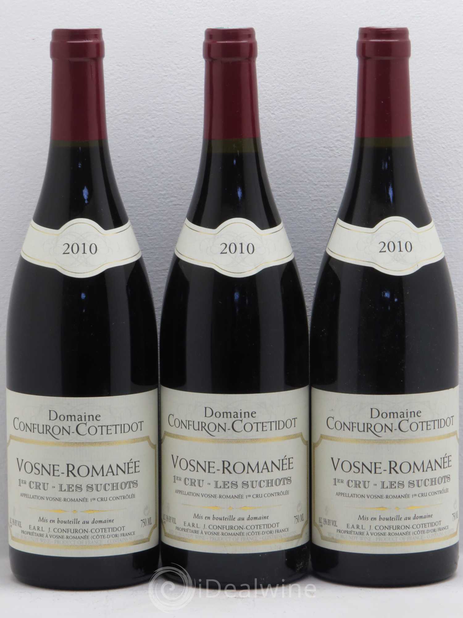 Vosne-Romanée 1er Cru Les Suchots Confuron-Cotetidot 2010 - Lot de 3 bouteilles - 0