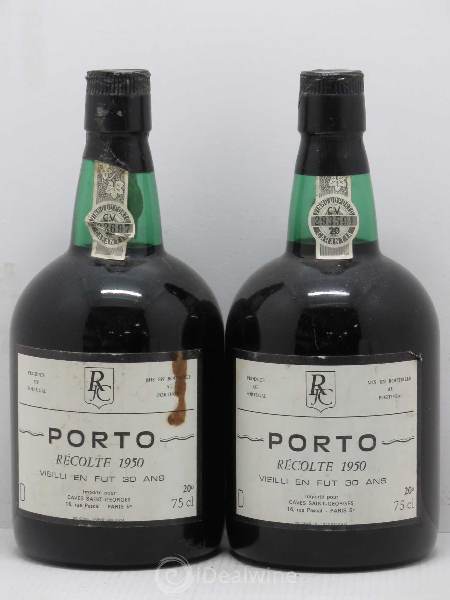 Porto Colheitas JCR 1950 - Posten von 2 Flaschen - 0