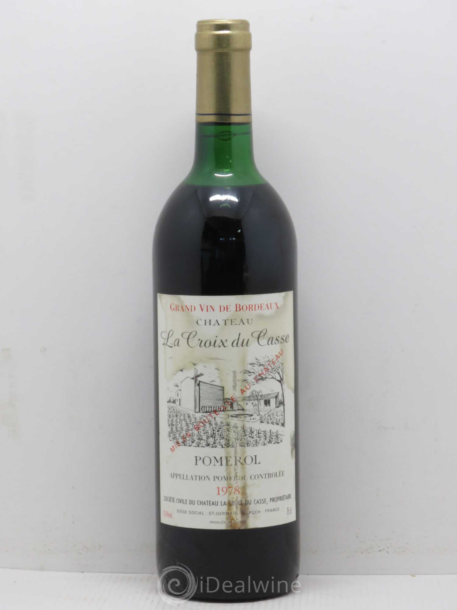 Château la Croix du Casse (sans prix de réserve) 1978 - Lot de 1 bouteille - 0