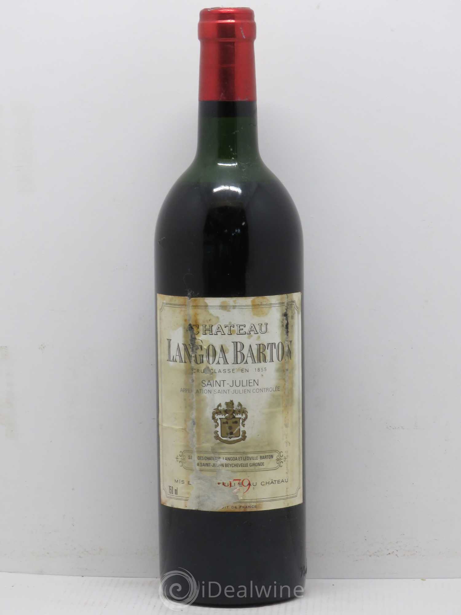Château Langoa Barton 3ème Grand Cru Classé (sans prix de réserve) 1979 - Lot de 1 bouteille - 0
