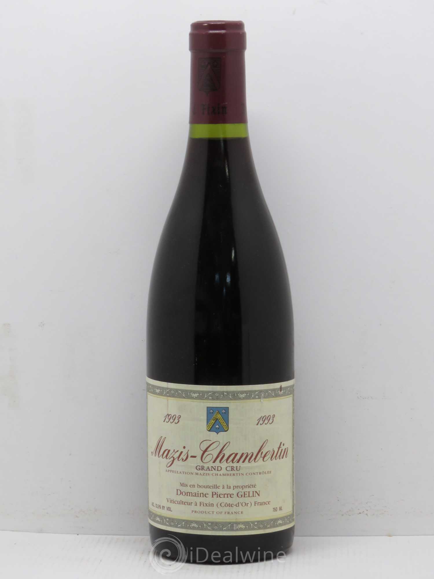 Mazis-Chambertin Grand Cru Pierre Gelin (sans prix de réserve) 1993 - Posten von 1 Flasche - 0