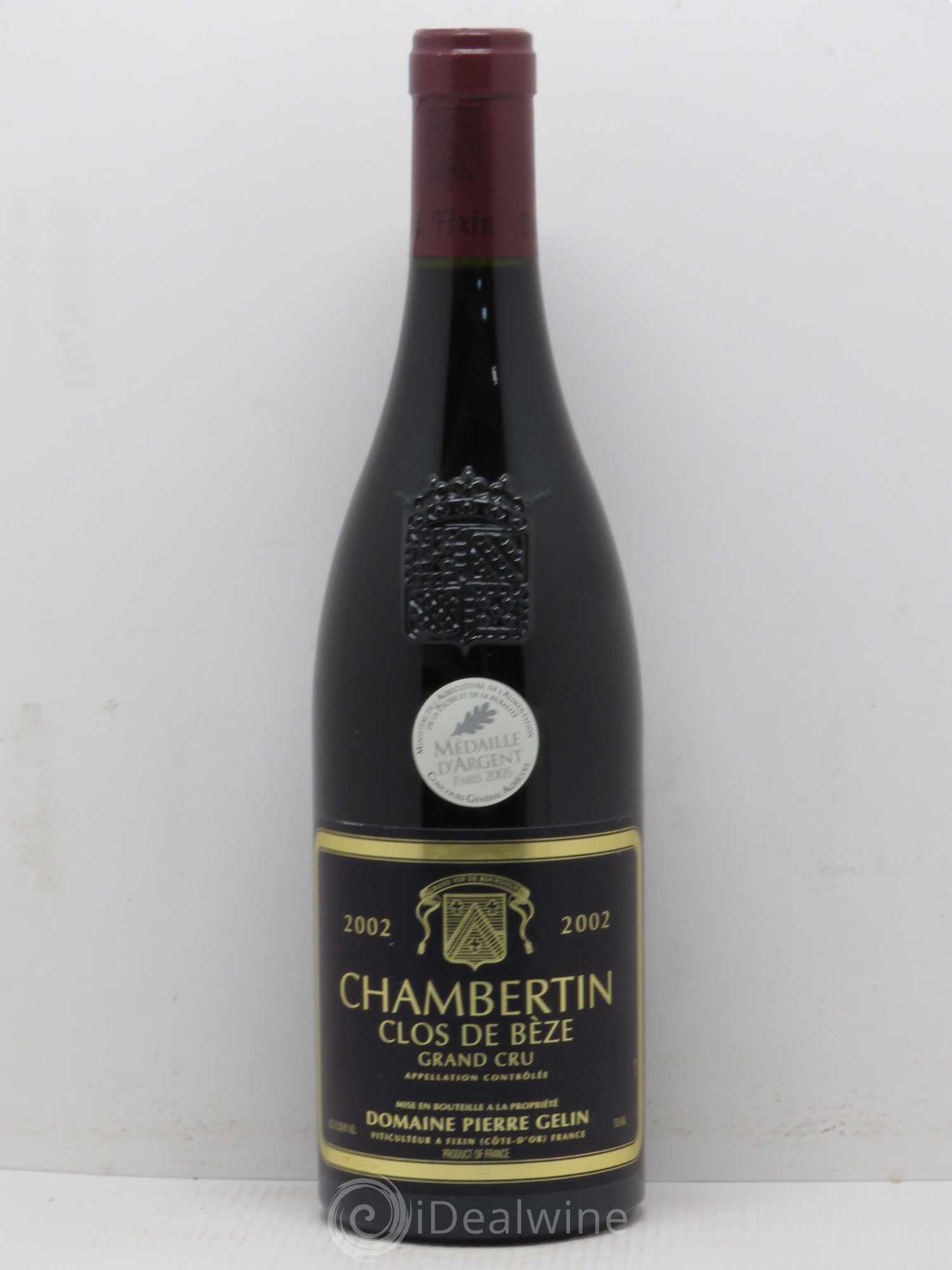 Chambertin Clos de Bèze Grand Cru Pierre Gelin (sans prix de réserve) 2002 - Posten von 1 Flasche - 0