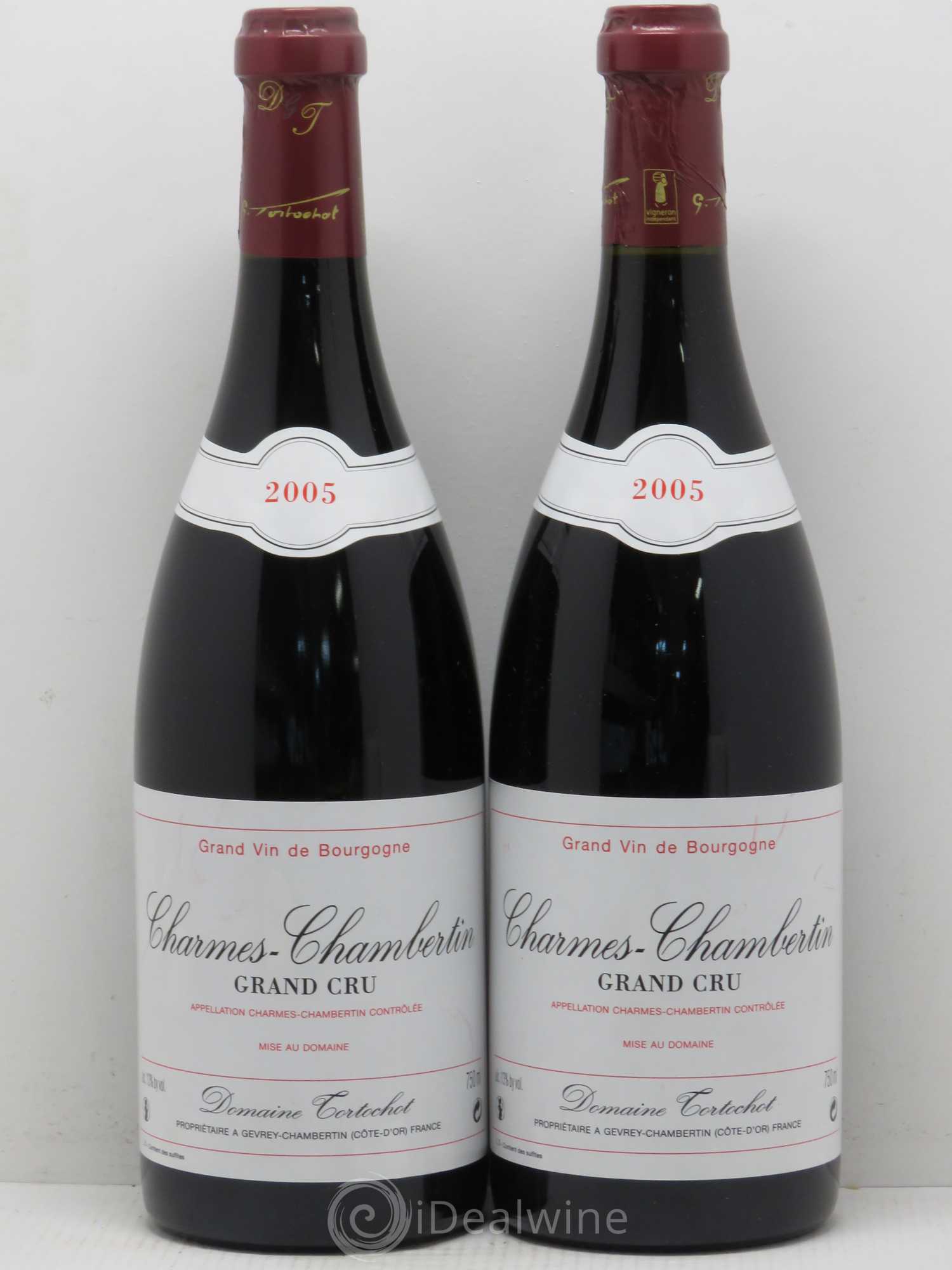Charmes-Chambertin Grand Cru Tortochot (Domaine) (sans prix de réserve) 2005 - Lot de 2 bouteilles - 0