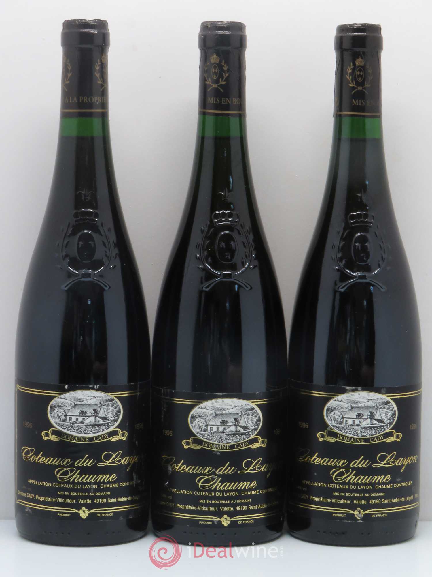 Coteaux du Layon 1er Cru Chaumes Domaine Cady (sans prix de réserve) 1996 - Lotto di 5 bottiglie - 1