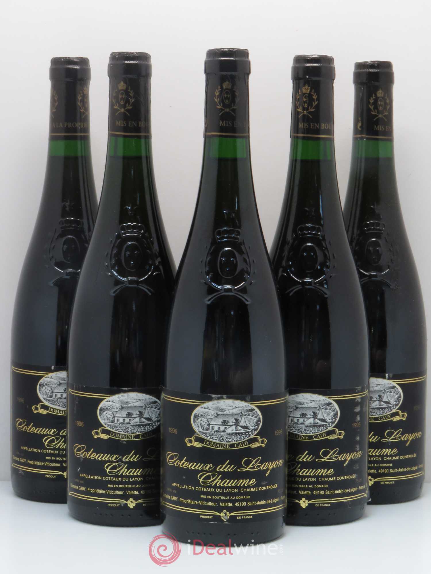 Coteaux du Layon 1er Cru Chaumes Domaine Cady (sans prix de réserve) 1996 - Lotto di 5 bottiglie - 0