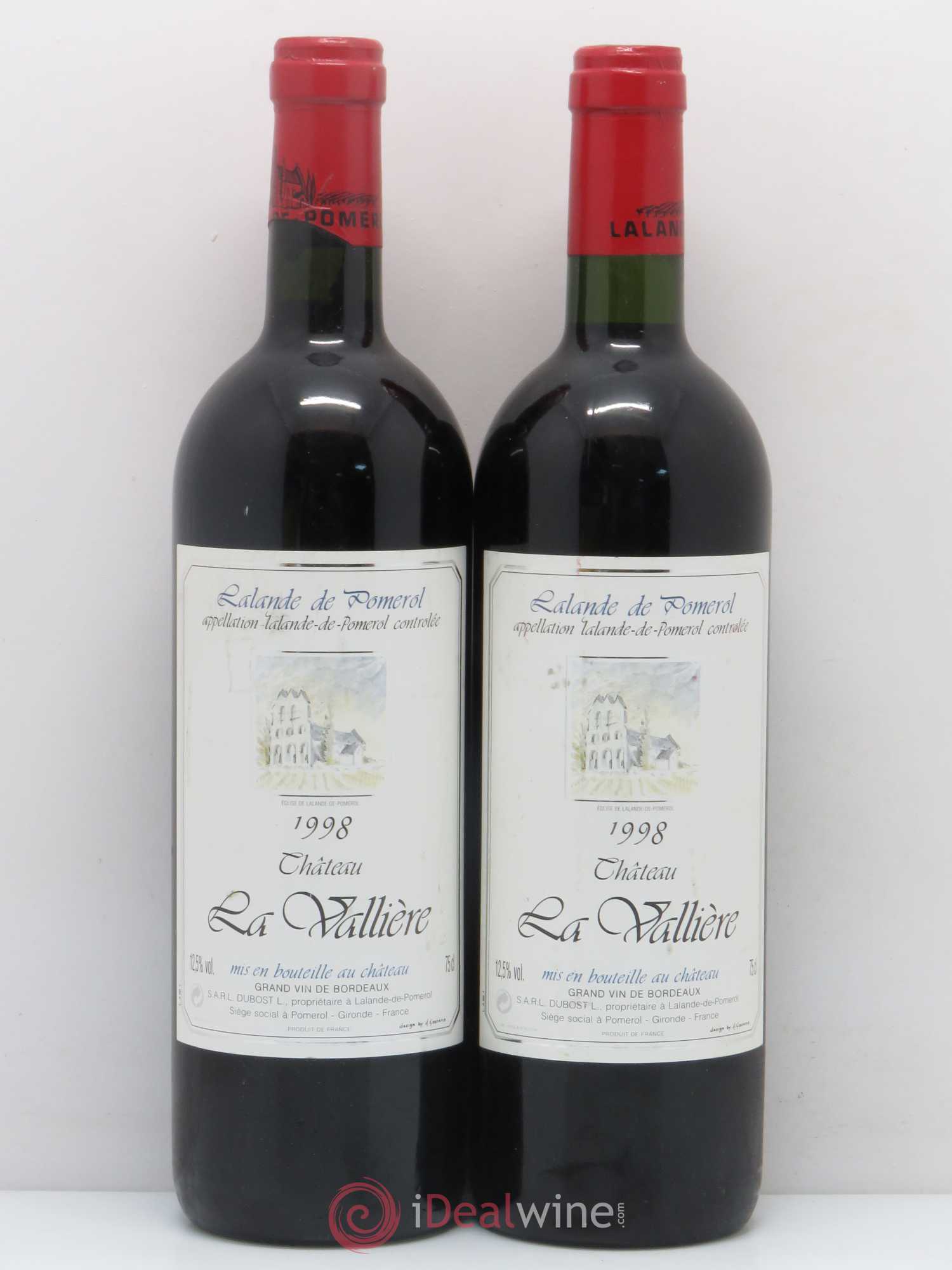Bordeaux La Valliere (sans prix de réserve) 1998 - Posten von 2 Flaschen - 0