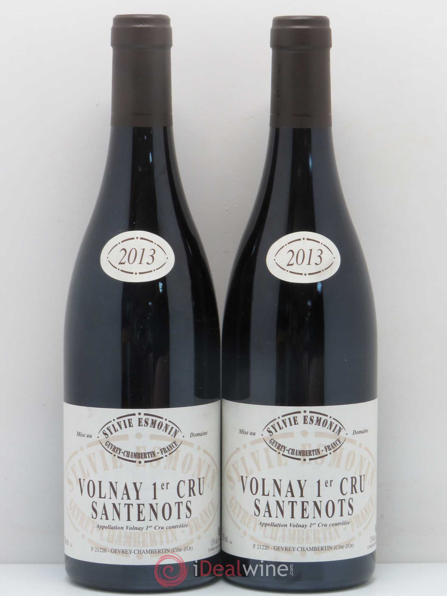 Volnay 1er Cru Santenots Sylvie Esmonin (sans prix de réserve) 2013 - Posten von 2 Flaschen - 0