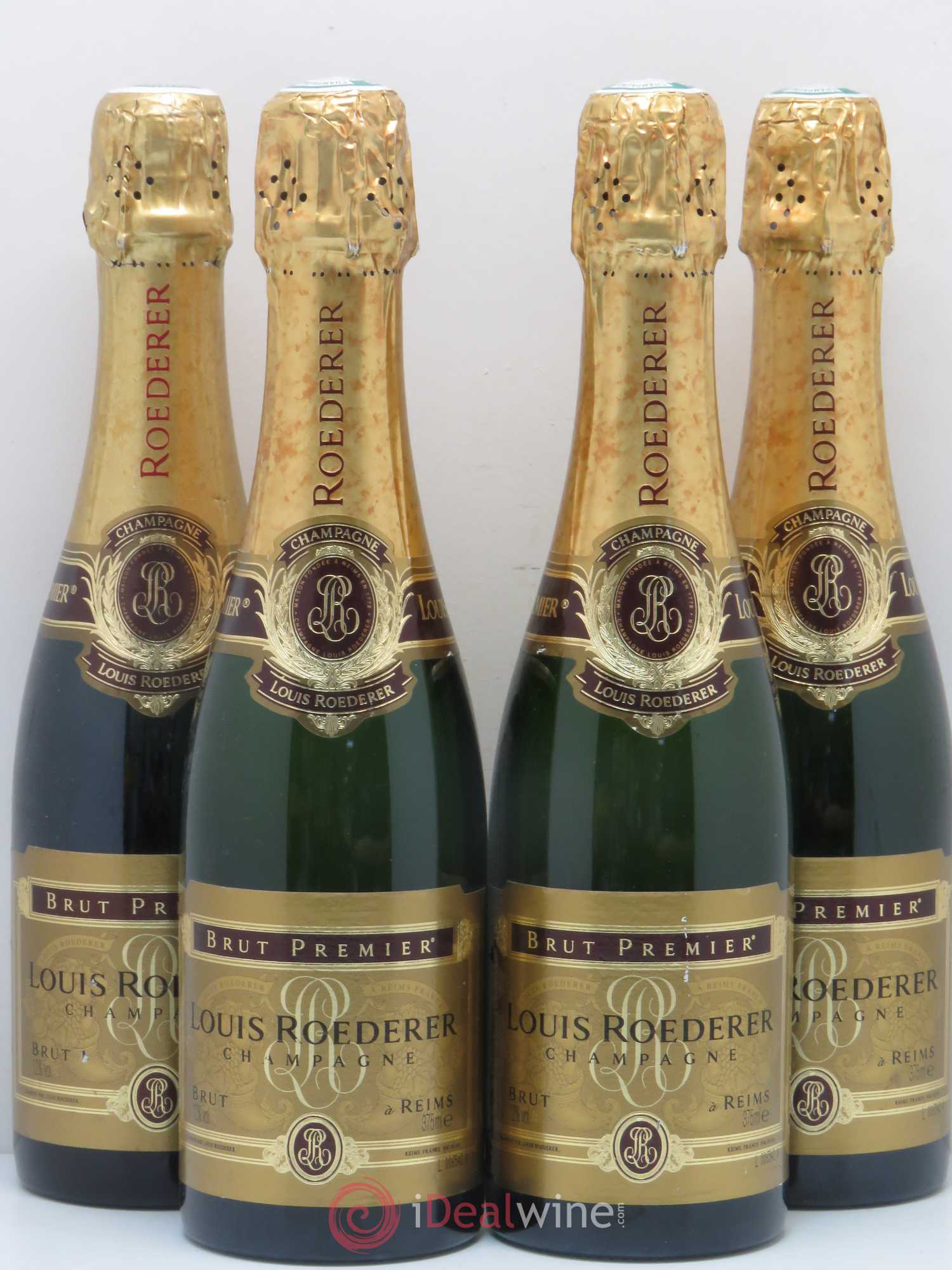 Millésimé Brut Louis Roederer (sans prix de réserve) - Lot de 4 demi bouteilles - 0