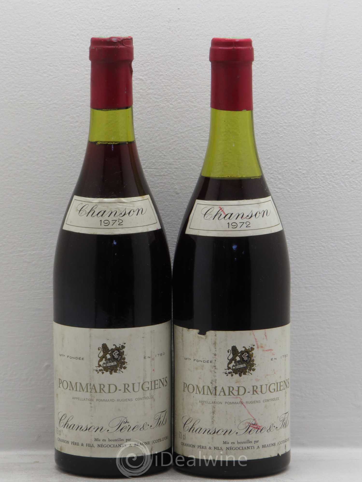 Pommard 1er Cru Chanson (sans prix de réserve) 1972 - Posten von 2 Flaschen - 0