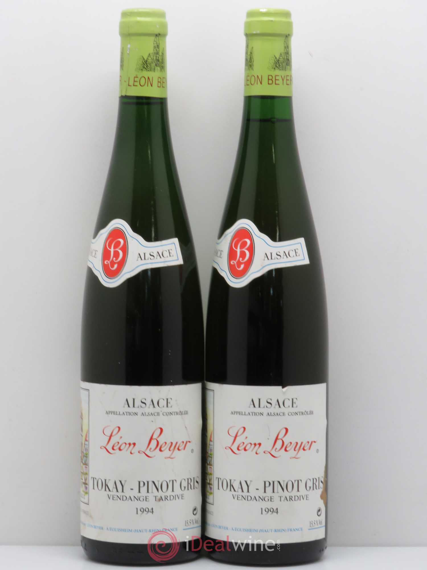 Pinot Gris (Tokay) Vendanges Tardives Leon Beyer (sans prix de réserve) 1994 - Posten von 2 Flaschen - 0