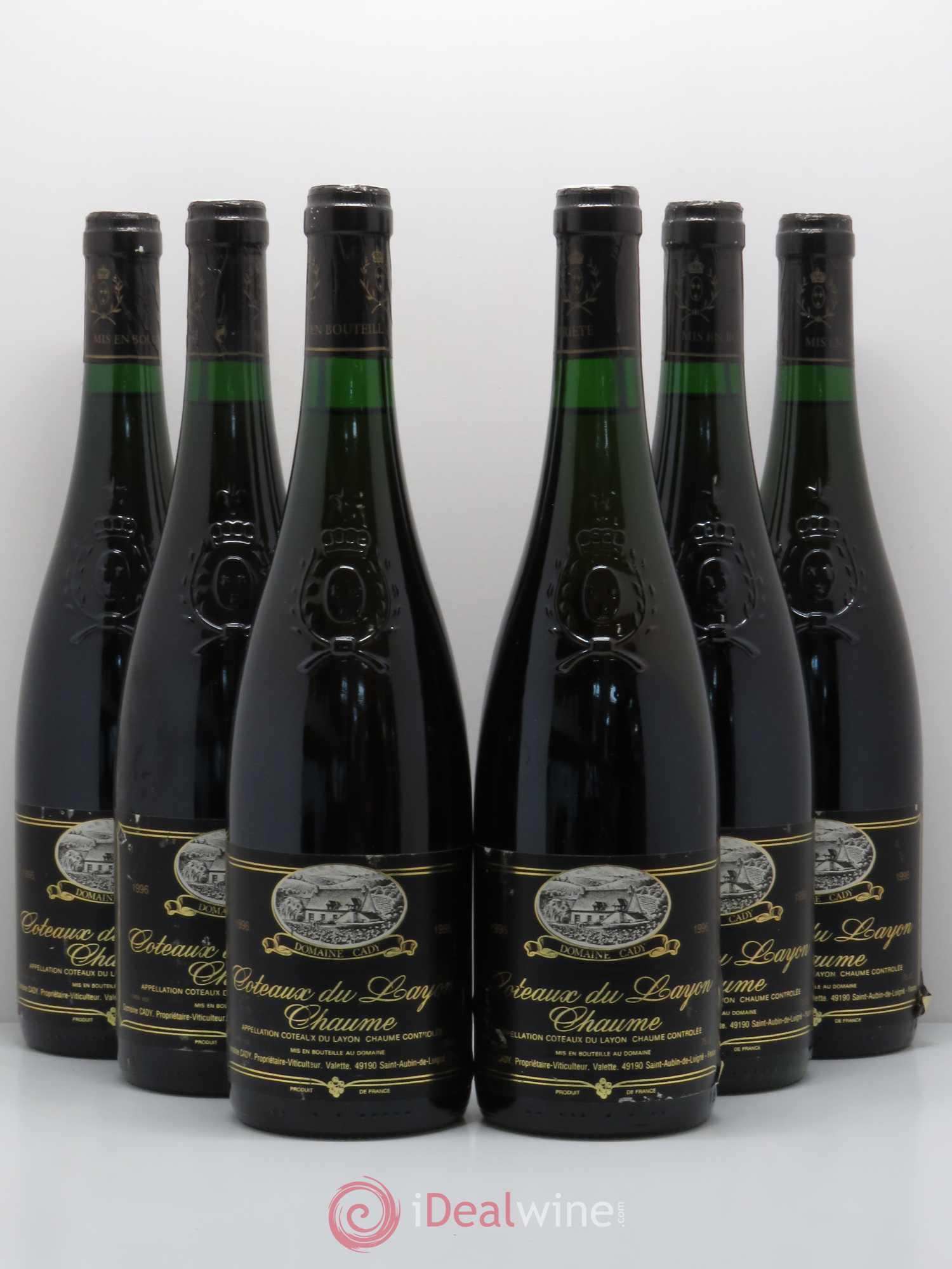 Coteaux du Layon Domaine Cady (sans prix de réserve) 1996 - Lotto di 6 bottiglie - 0