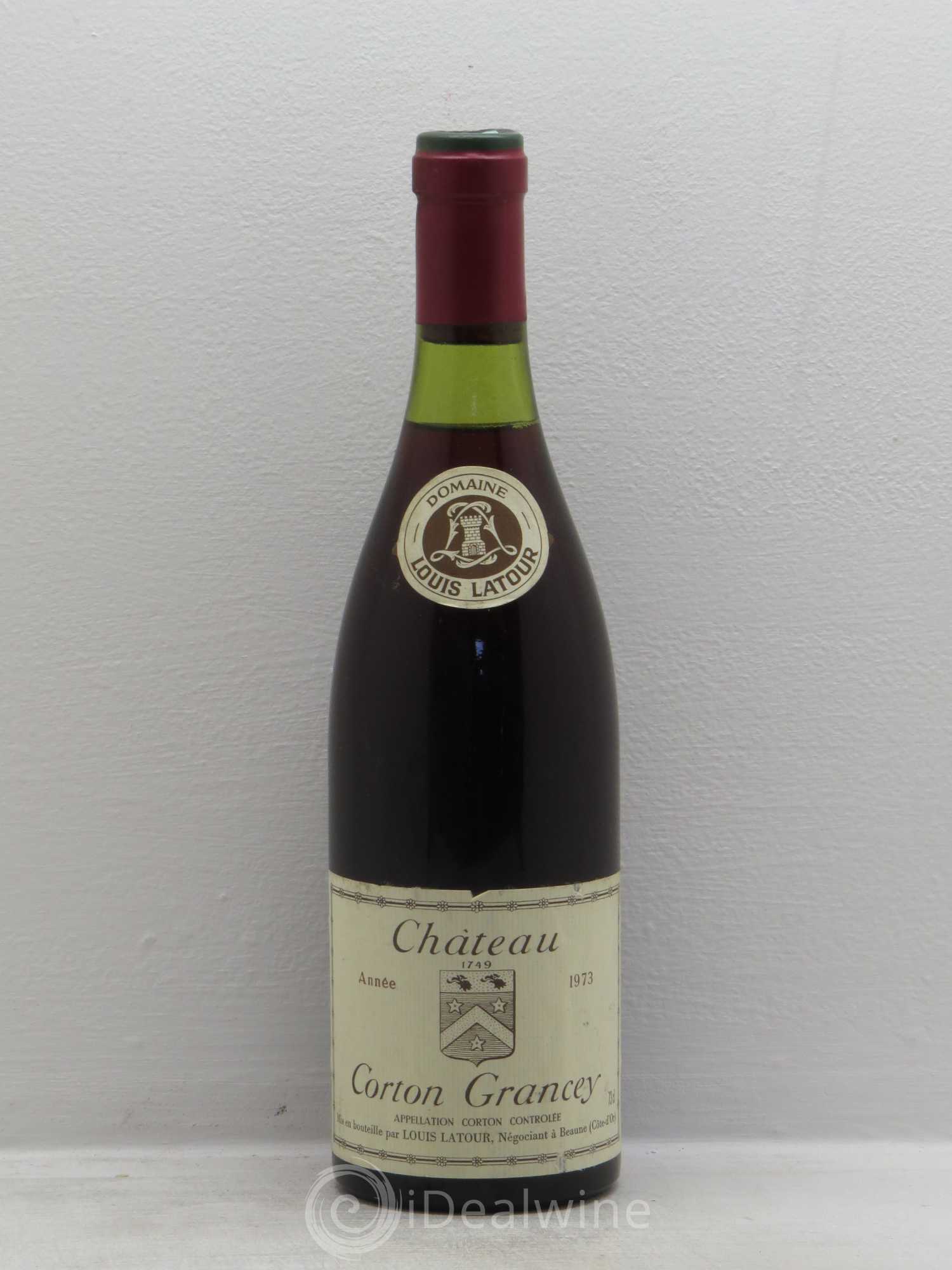 Corton Grand Cru Château Corton Grancey Louis Latour 1973 - Lot de 1 bouteille - 0