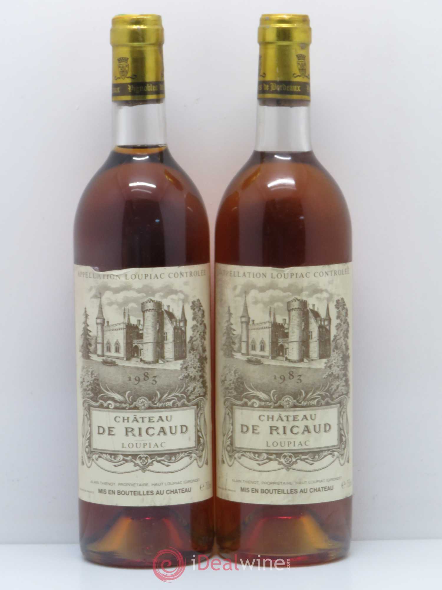 Loupiac Château de Ricaud (sans prix de réserve) 1983 - Lotto di 2 bottiglie - 0