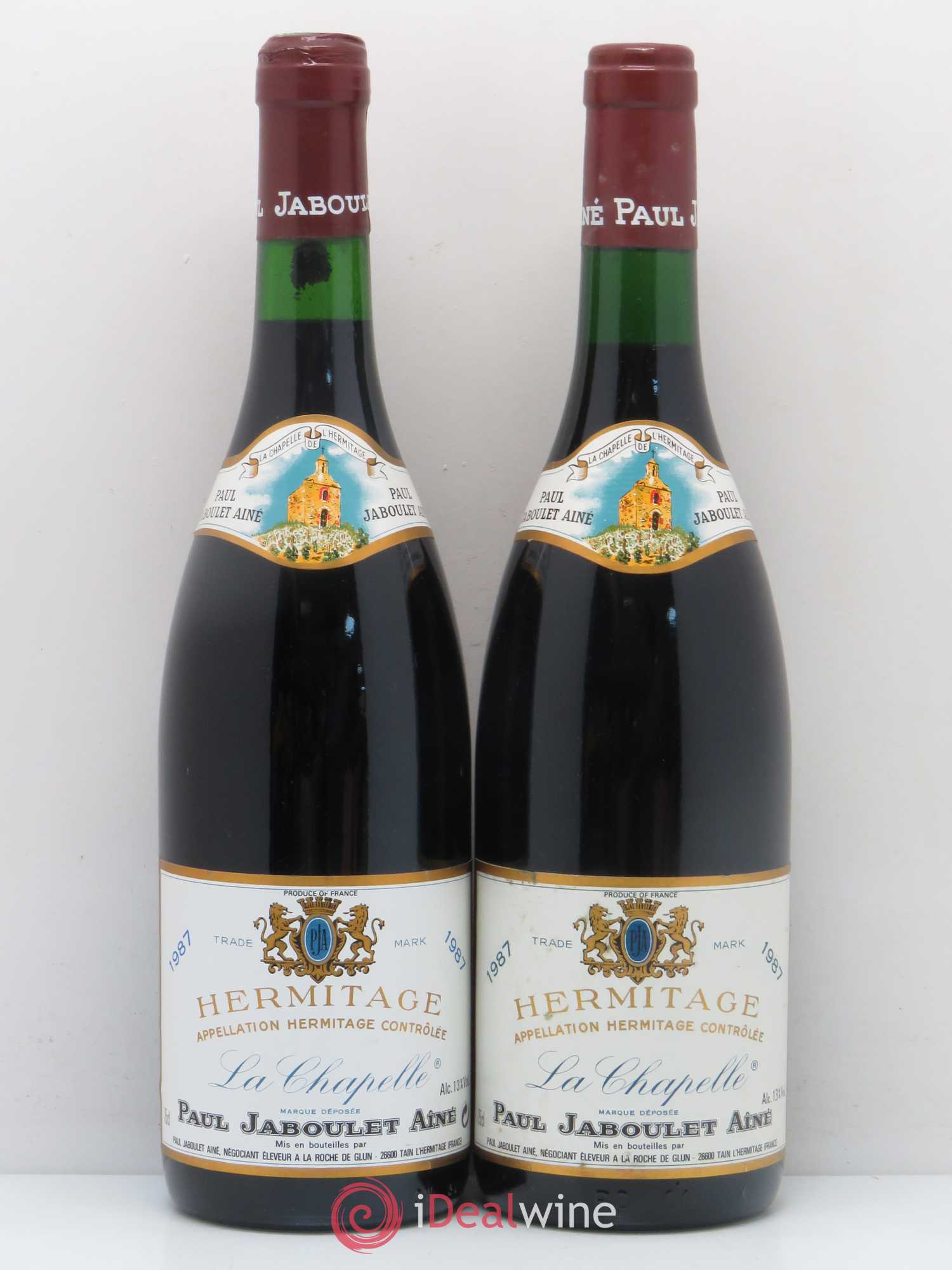 Hermitage La Chapelle Paul Jaboulet Ainé 1987 - Lot de 2 bouteilles - 0
