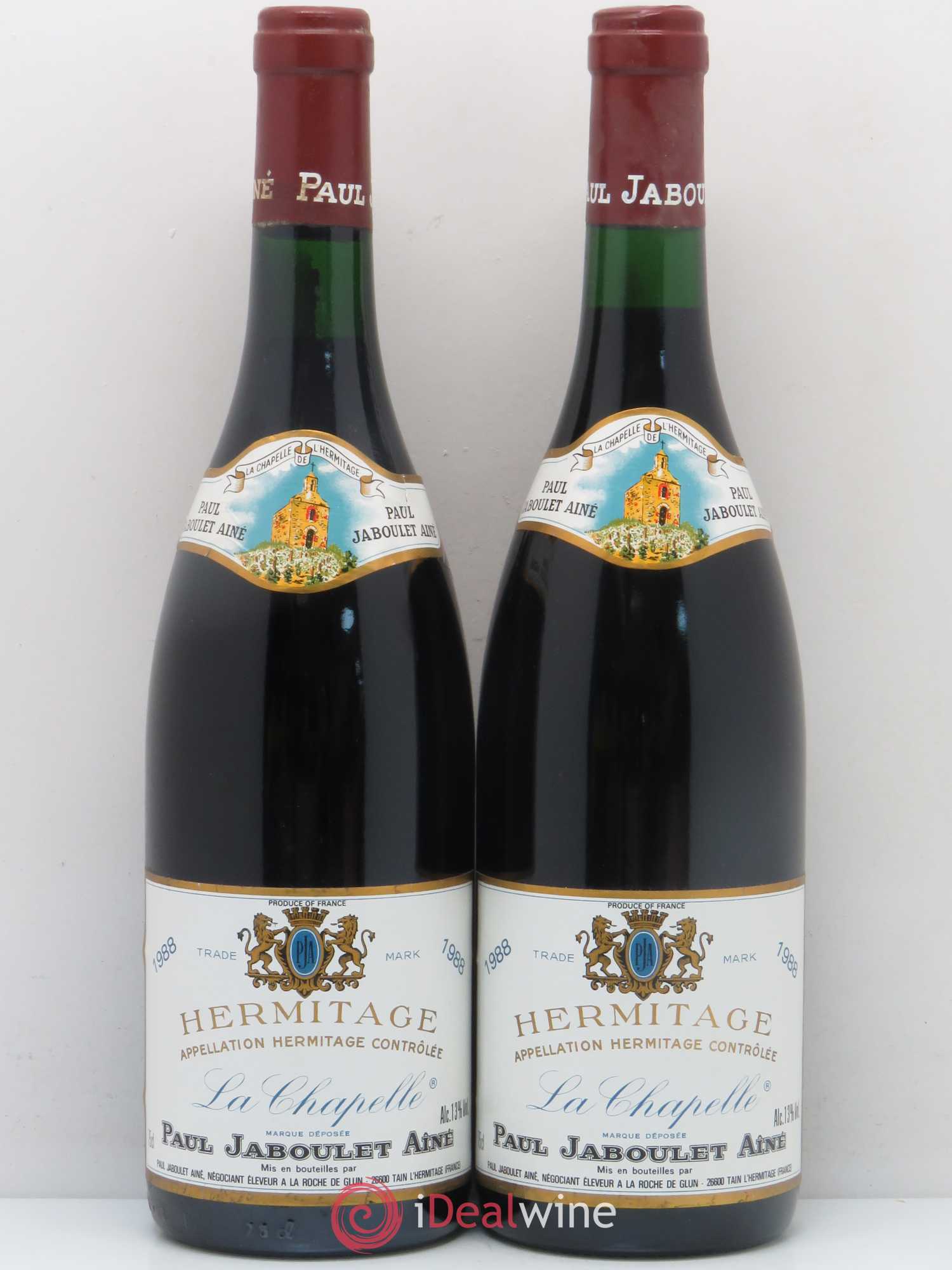 Hermitage La Chapelle Paul Jaboulet Ainé 1988 - Lot de 2 bouteilles - 0