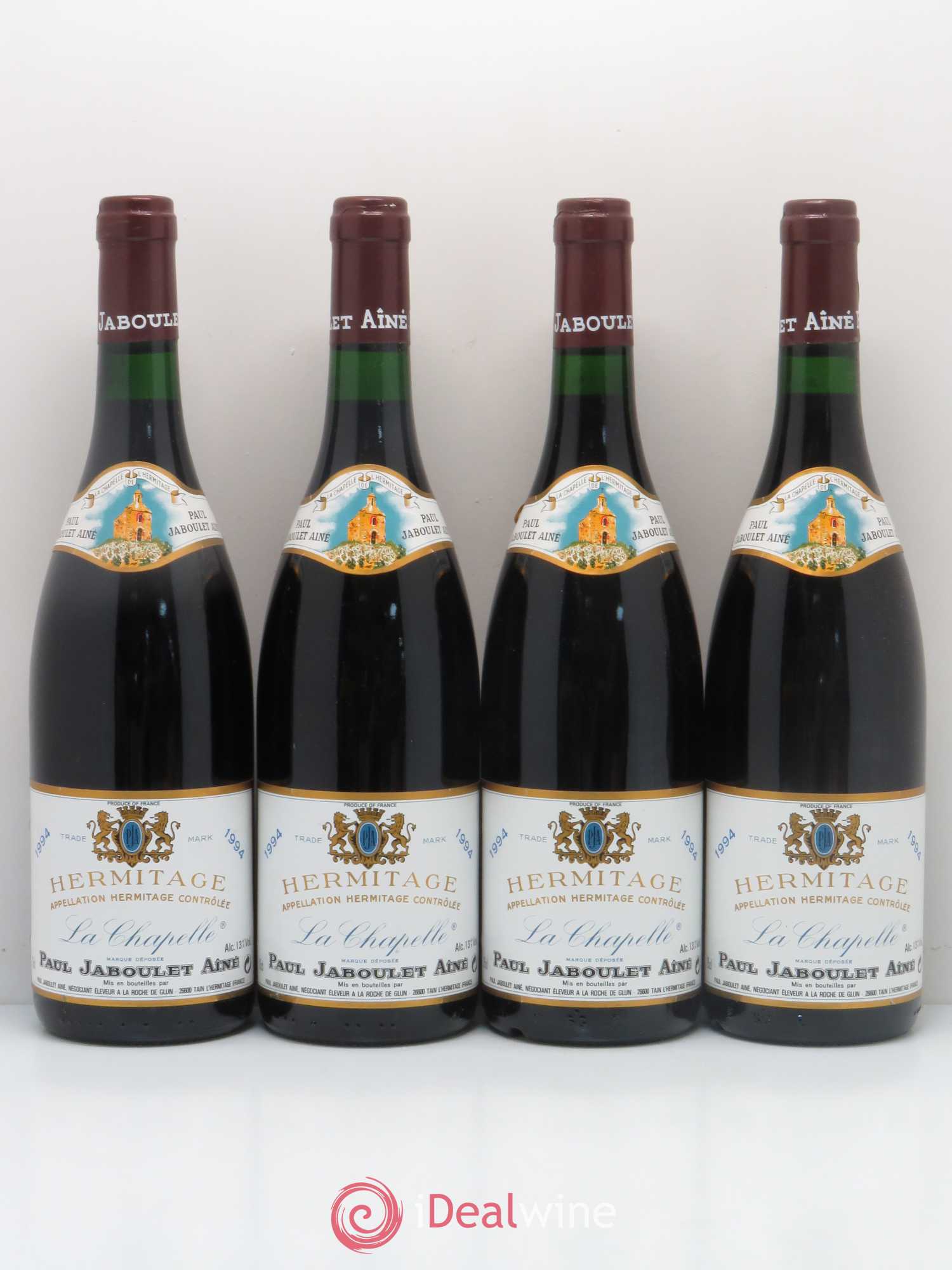 Hermitage La Chapelle Paul Jaboulet Ainé (sans prix de réserve) 1994 - Lot de 4 bouteilles - 0