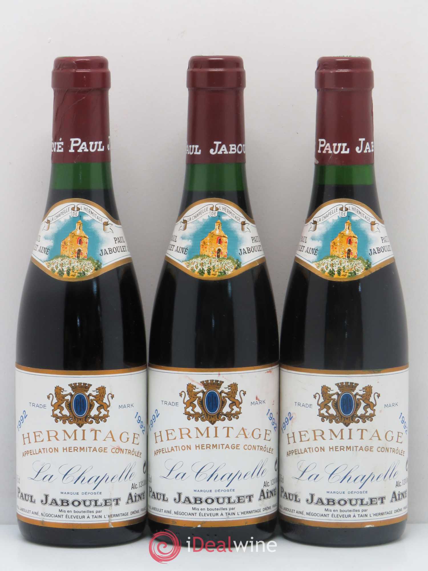 Hermitage La Chapelle Paul Jaboulet Ainé  (sans prix de réserve) 1992 - Lot de 6 demi bouteilles - 2