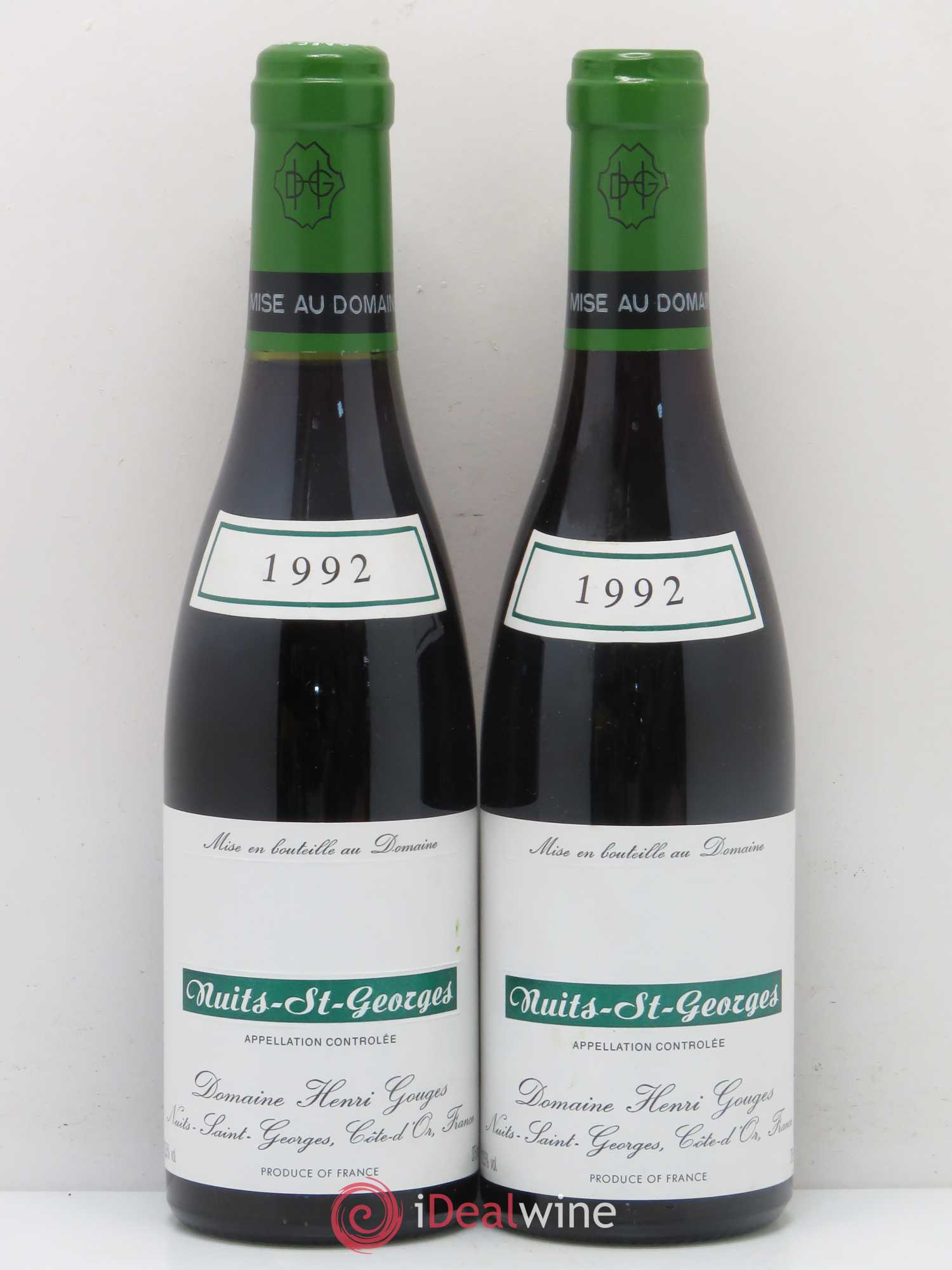 Nuits-Saint-Georges Domaine Henri Gouges (no reserve) 1992 - Lot of 2 half-bottles - 0