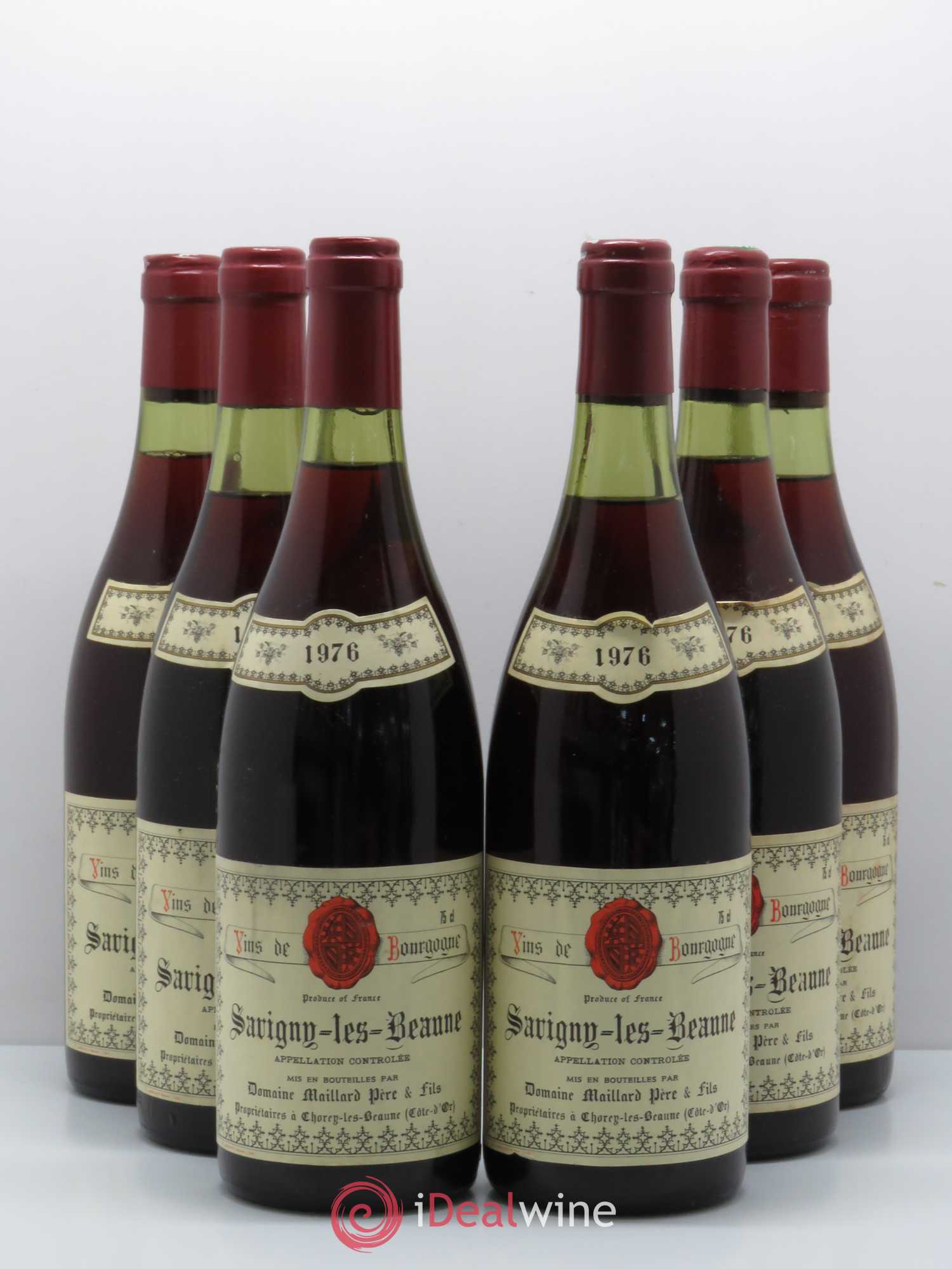 Savigny-lès-Beaune Domaine Maillard 1976 - Posten von 6 Flaschen - 0