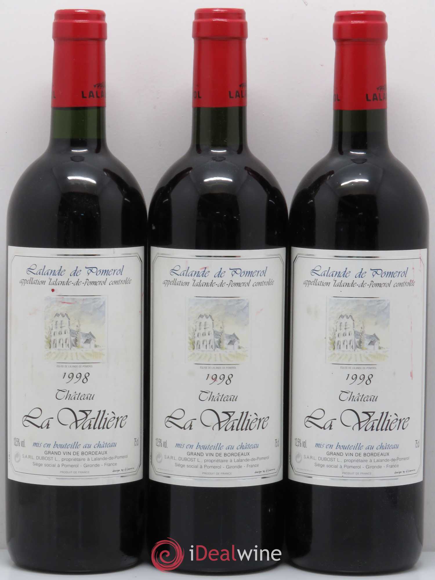 Bordeaux Lalande De Pomerol La Valliere (sans prix de réserve) 1998 - Posten von 6 Flaschen - 2