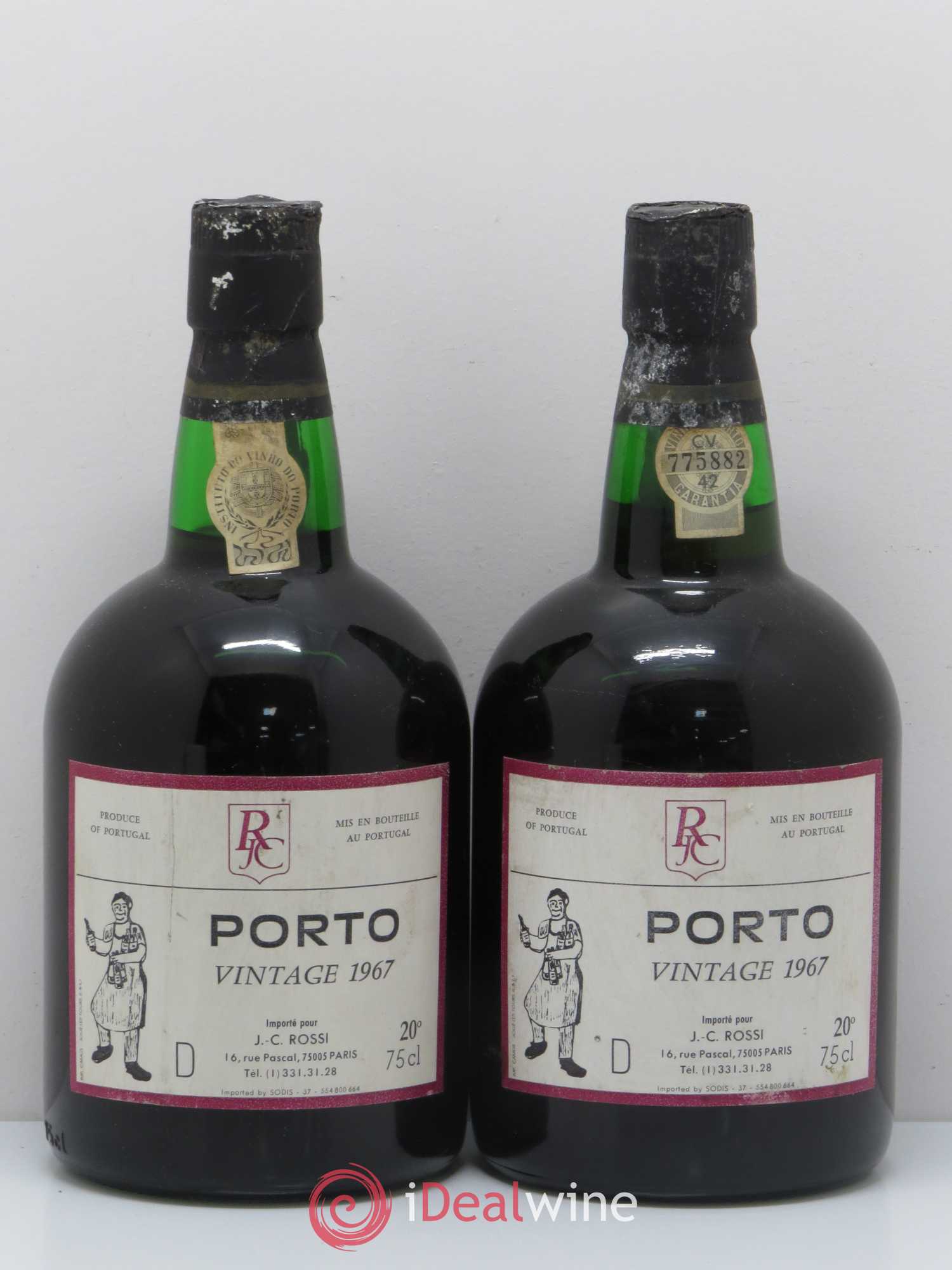 Porto Vintage JCR 1967 - Posten von 2 Flaschen - 0