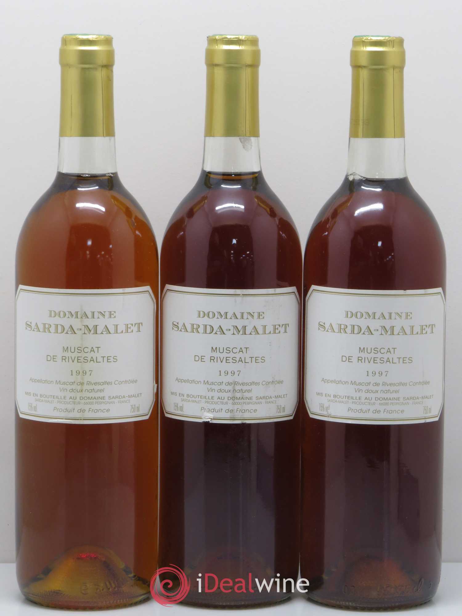 Muscat de Rivesaltes Sarda Mallet (sans prix de réserve) 1997 - Posten von 6 Flaschen - 2